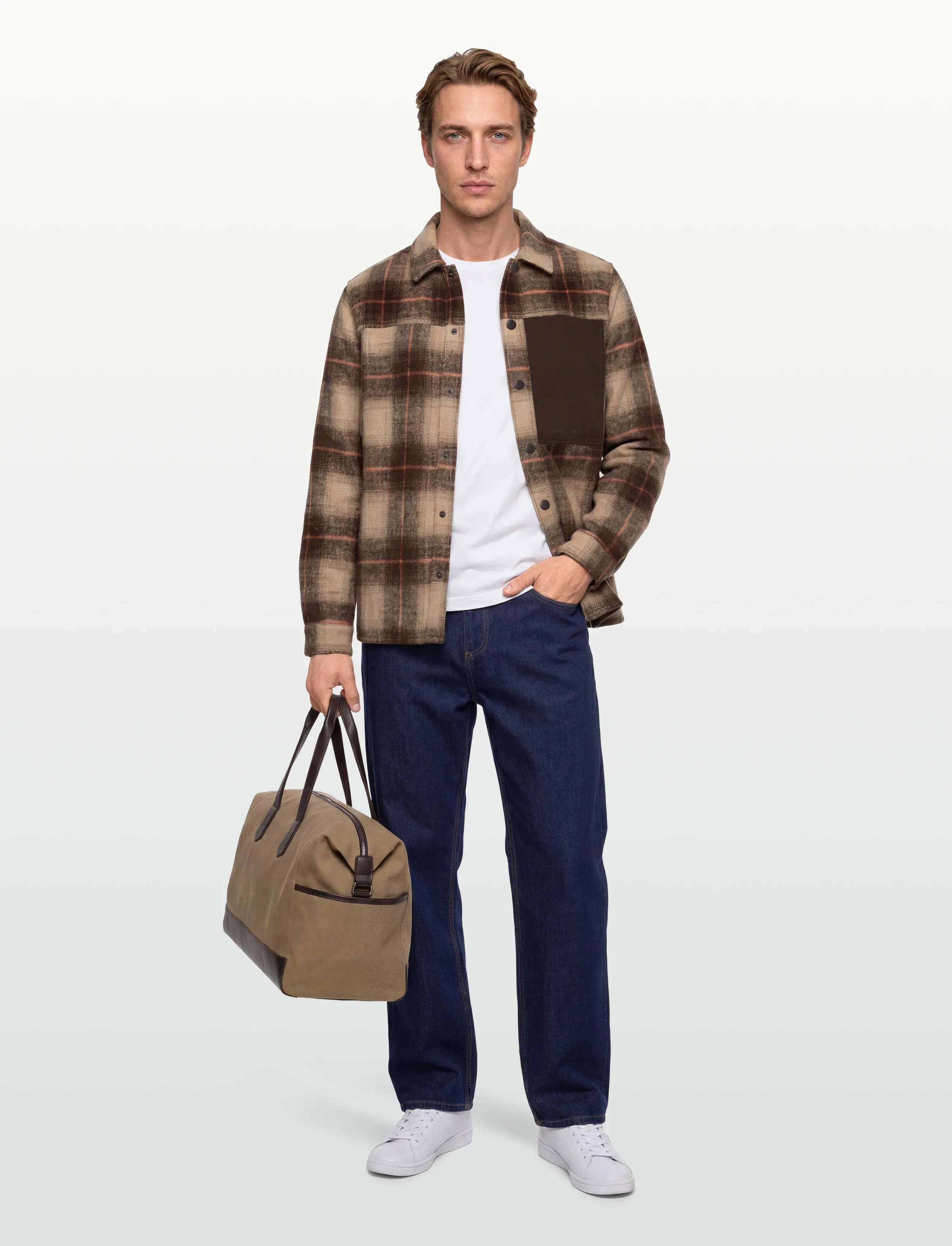 Revolution Hiker Overshirt, M, Oberteile, Braun - Overshirts, Männerswear