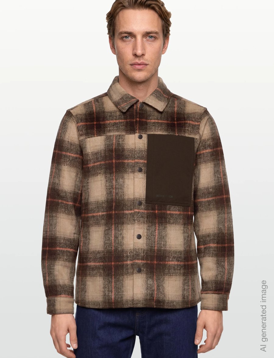 Revolution - Hiker Overshirt - Überhemden - darkbrown - 3