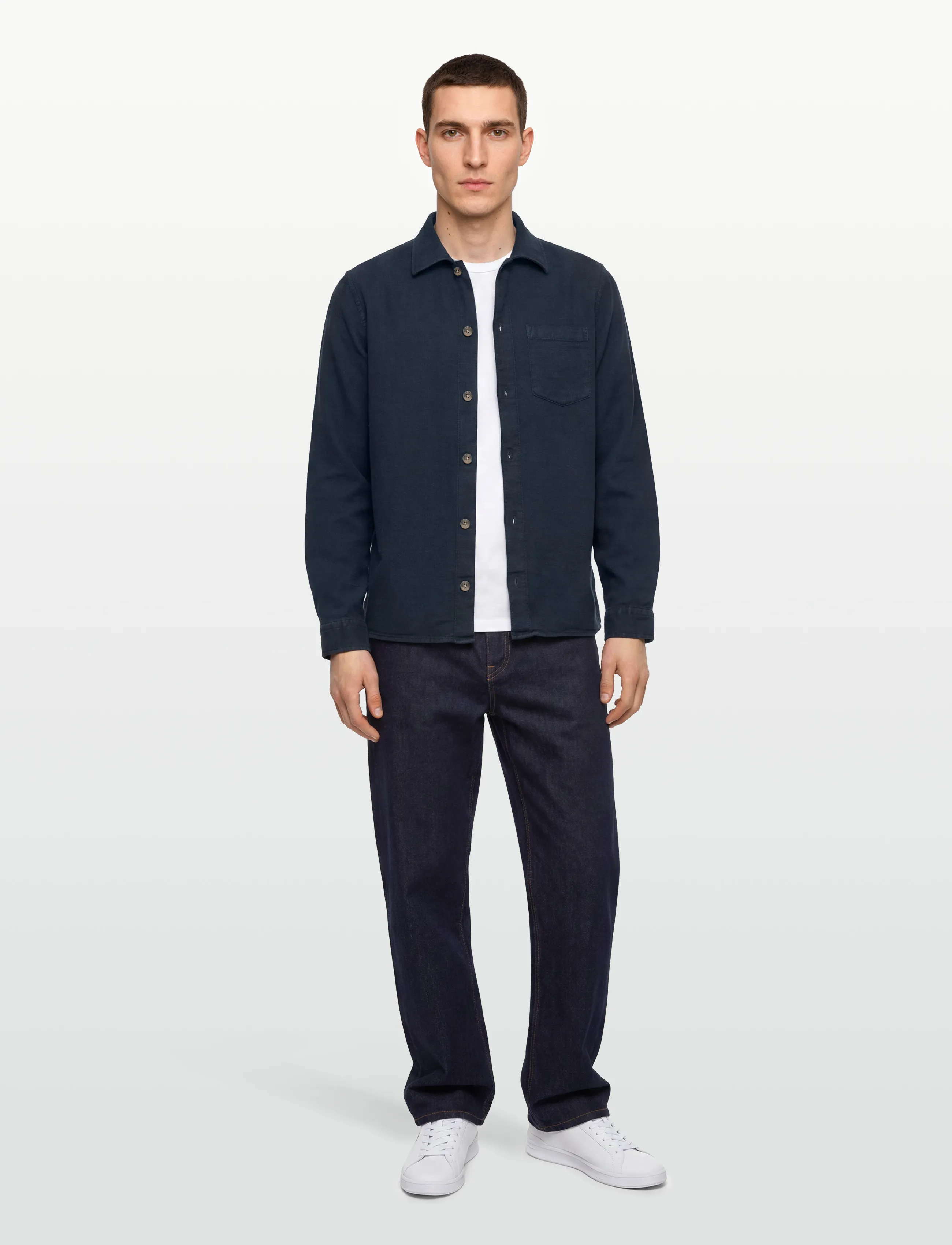 Revolution Casual Shirt, M, Oberteile, Marineblau - Overshirts, Männerswear