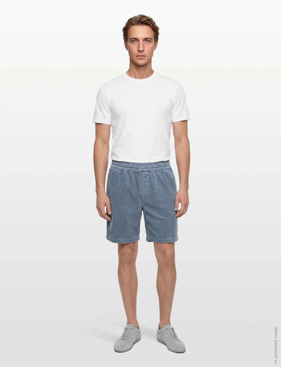 Revolution - Long Casual Shorts - lühikesed vabaajapüksid - dustblue - 0