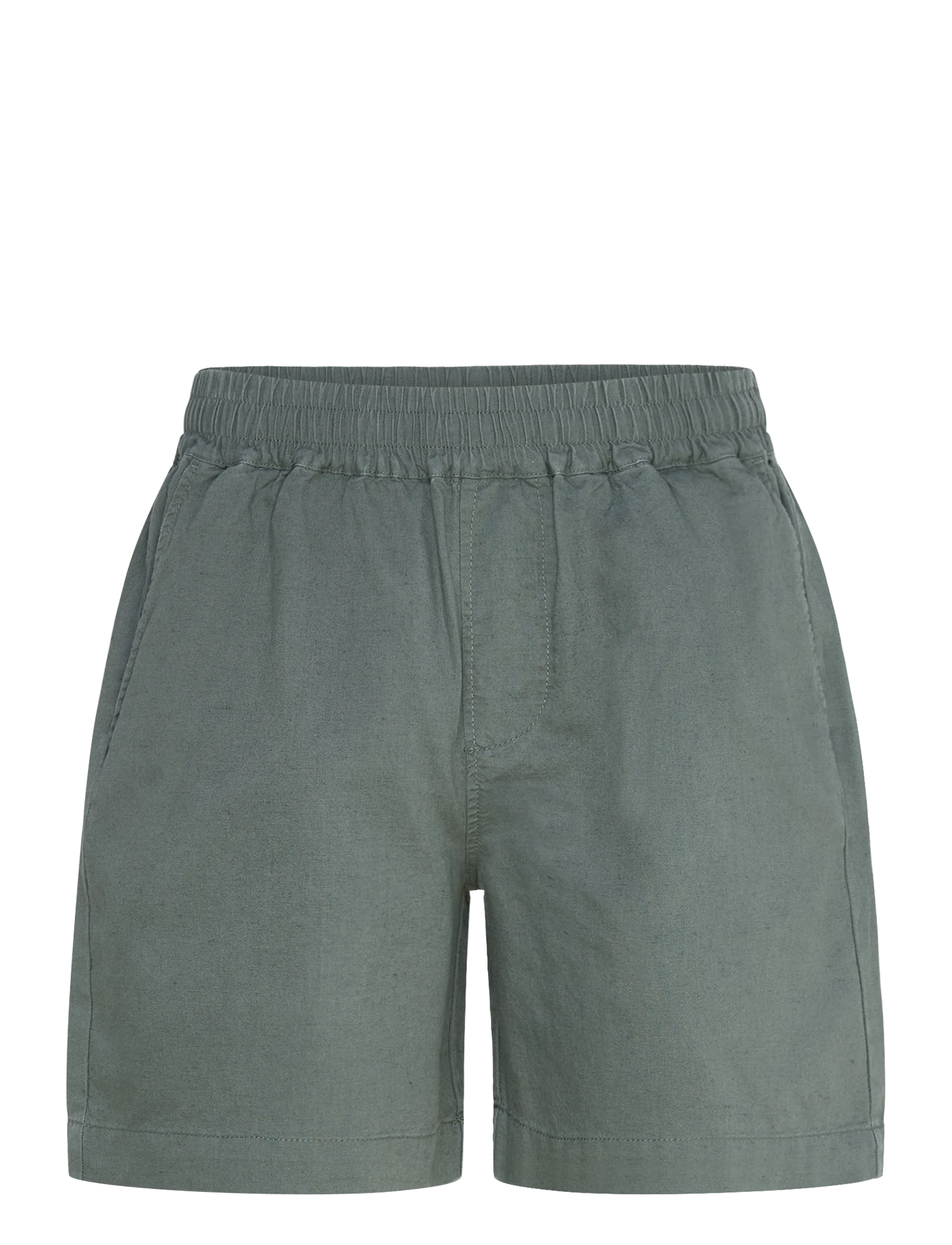 Revolution Linen Shorts - Linased lühikesed püksid - DUSTGREEN / green