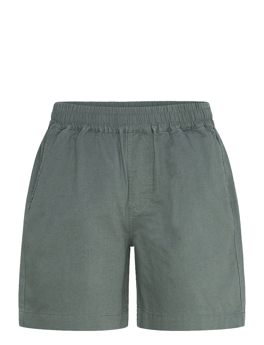 Revolution - Linen Shorts - leinen-shorts - dustgreen - 1