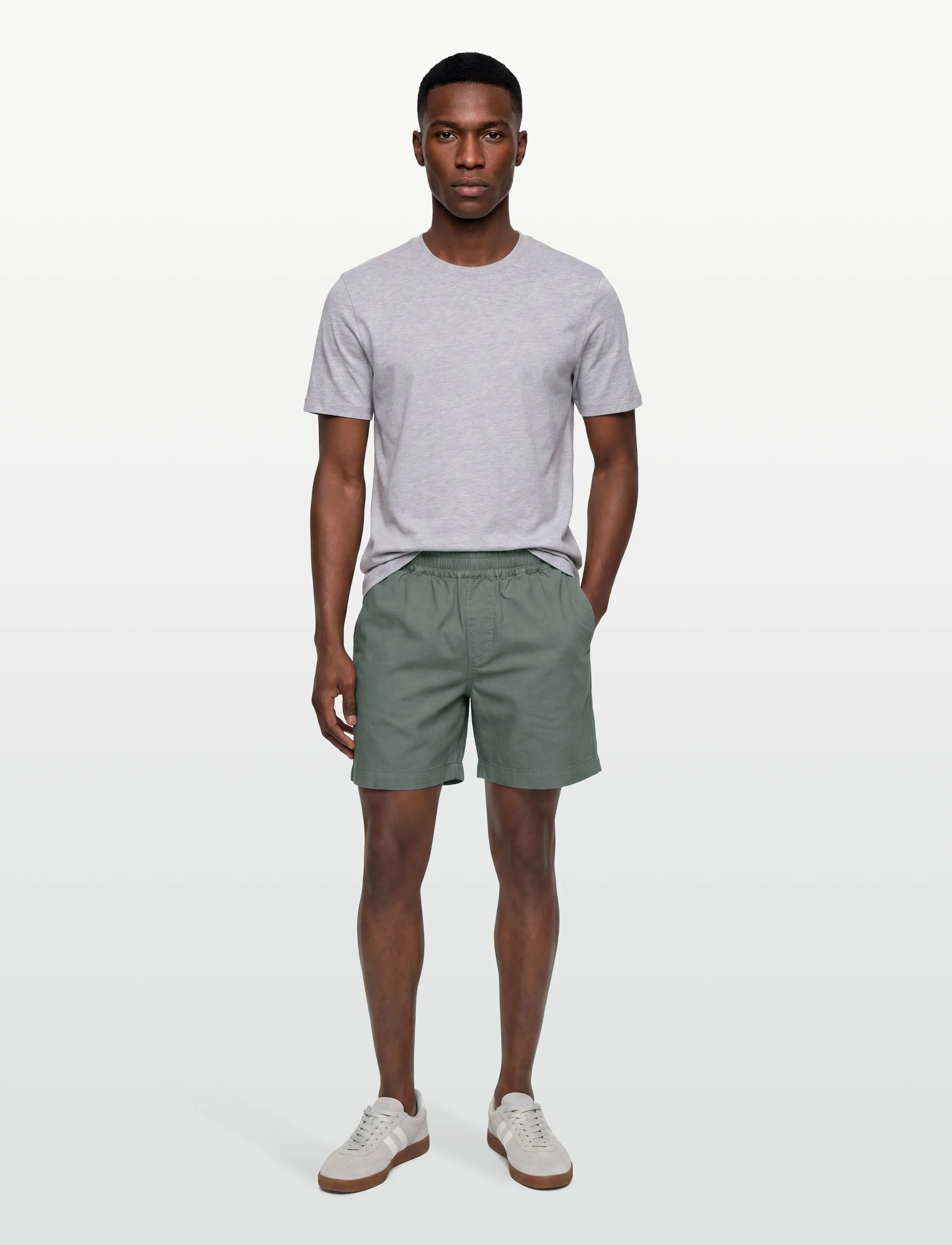 Revolution Linen Shorts, XL, Green, Shorts > Linen Shorts, Herre