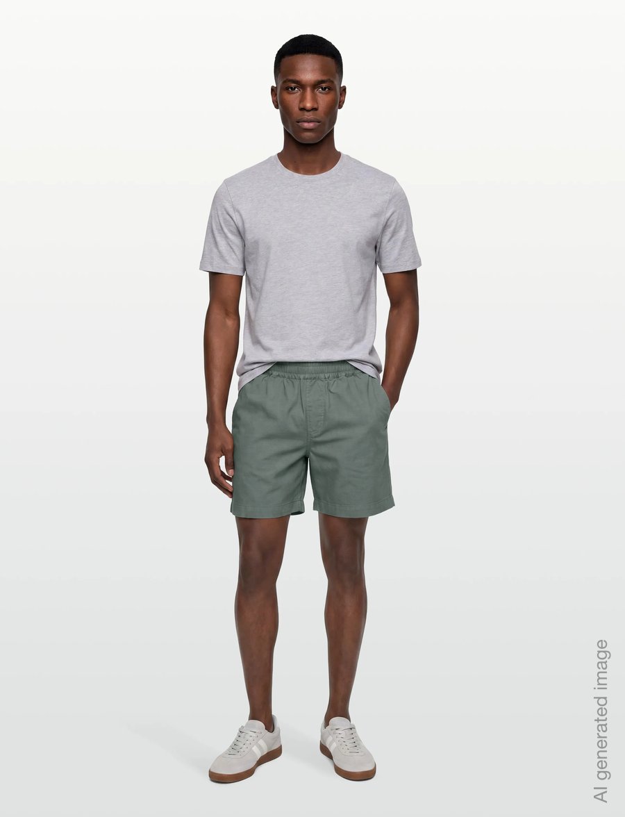 Revolution - Linen Shorts - leinen-shorts - dustgreen - 0