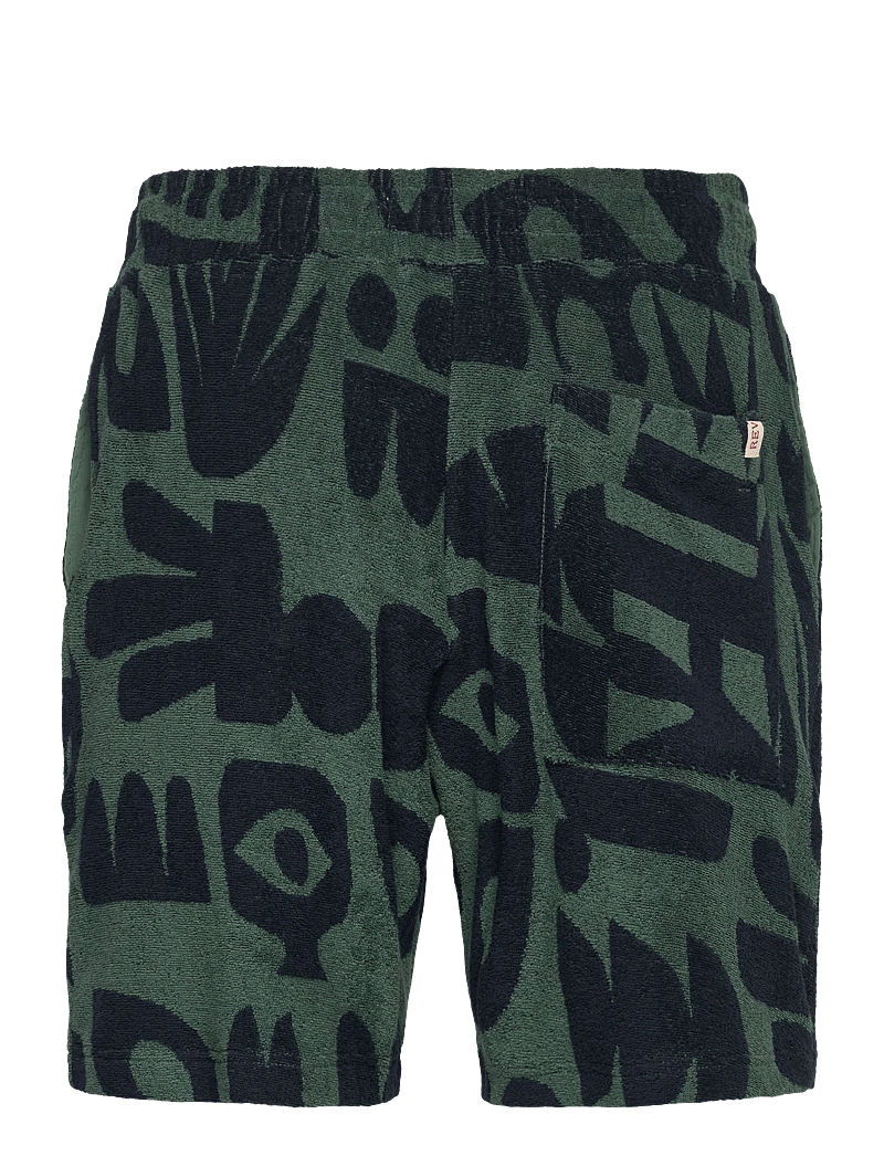 Revolution - Terry Shorts - lühikesed vabaajapüksid - dustgreen - 1