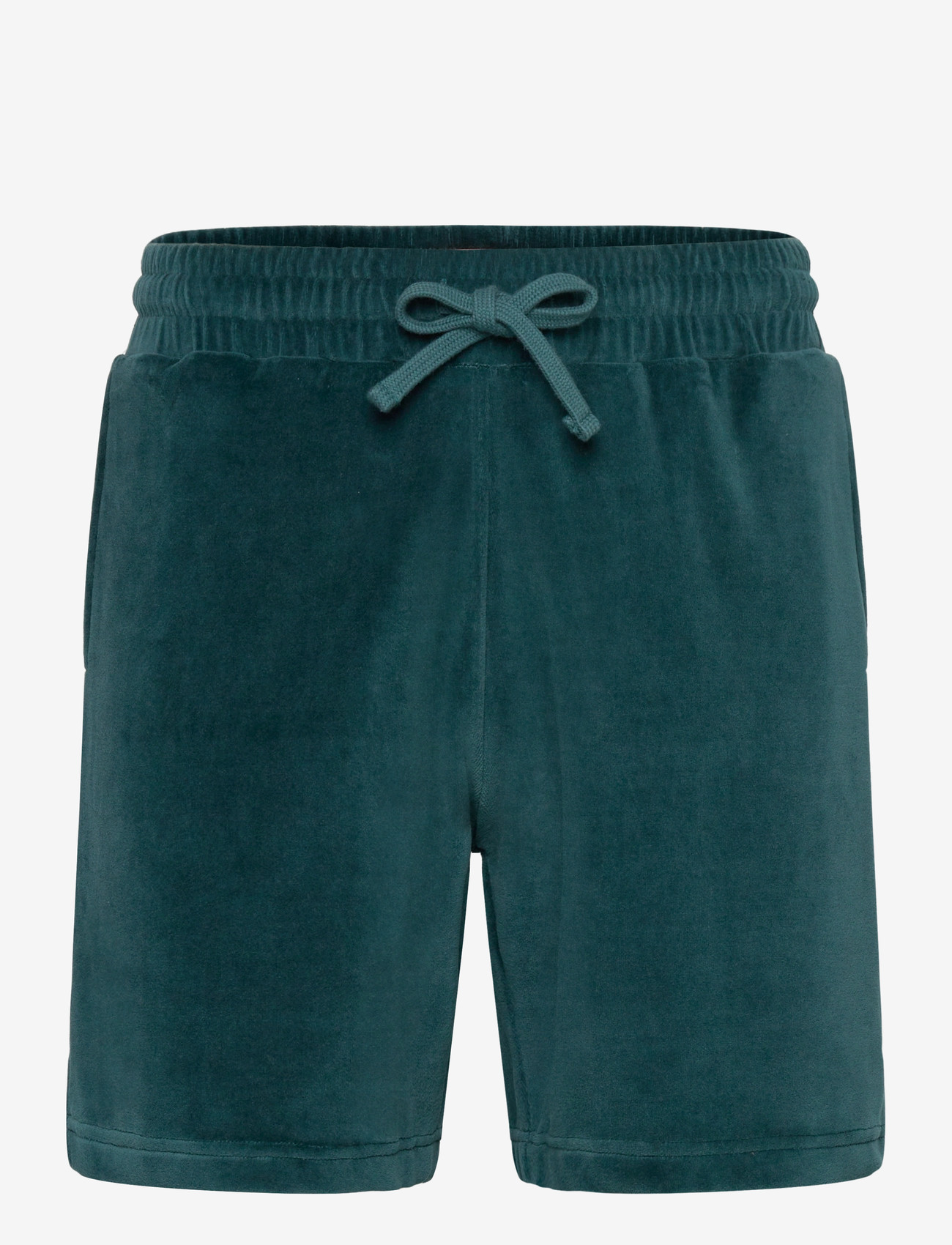 Revolution - Velour Shorts - sweatshorts - darkpetrol - 0