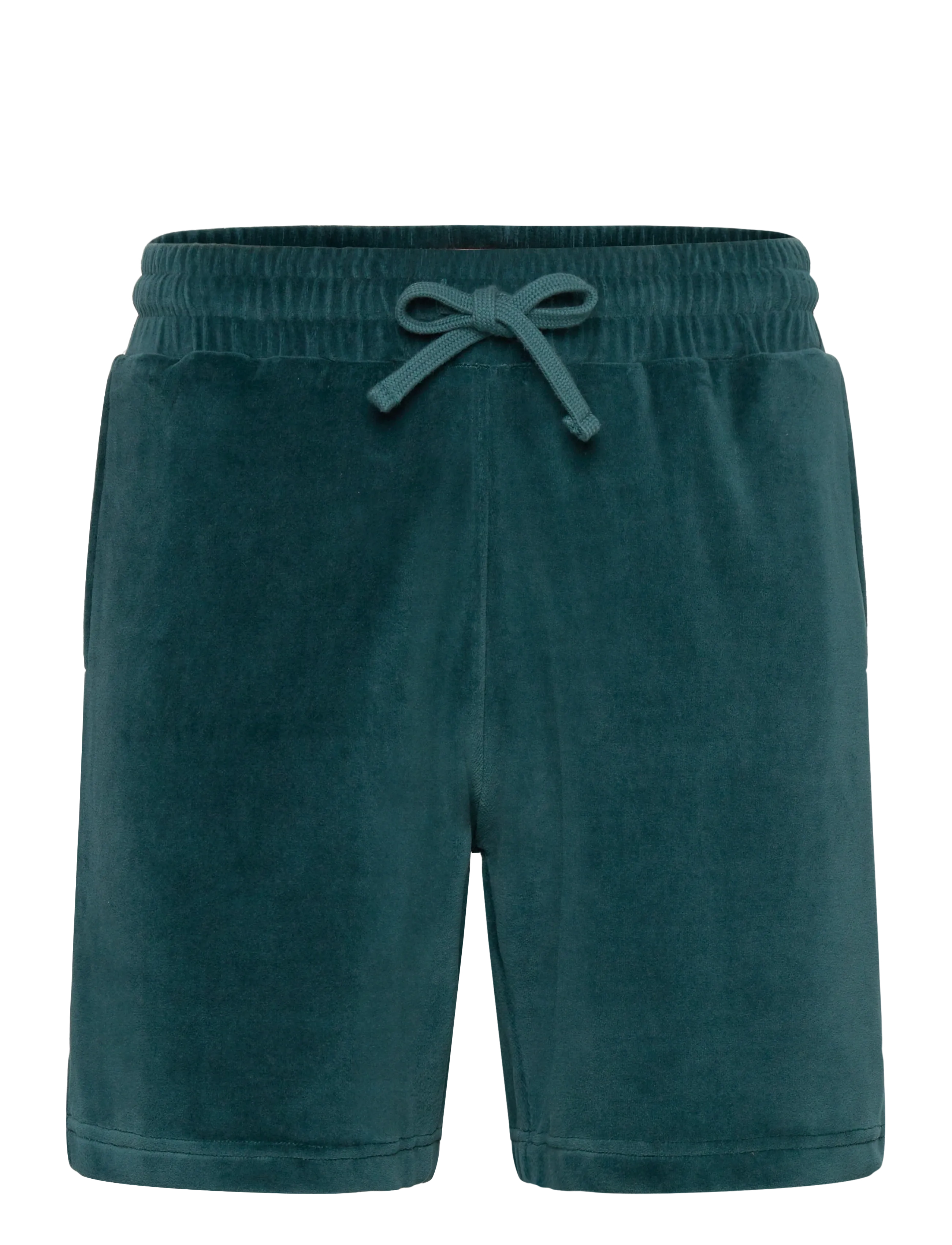 Revolution Velour Shorts - Sweatshorts - DARKPETROL / green