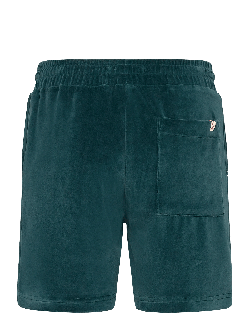 Revolution - Velour Shorts - sweatshorts - darkpetrol - 1