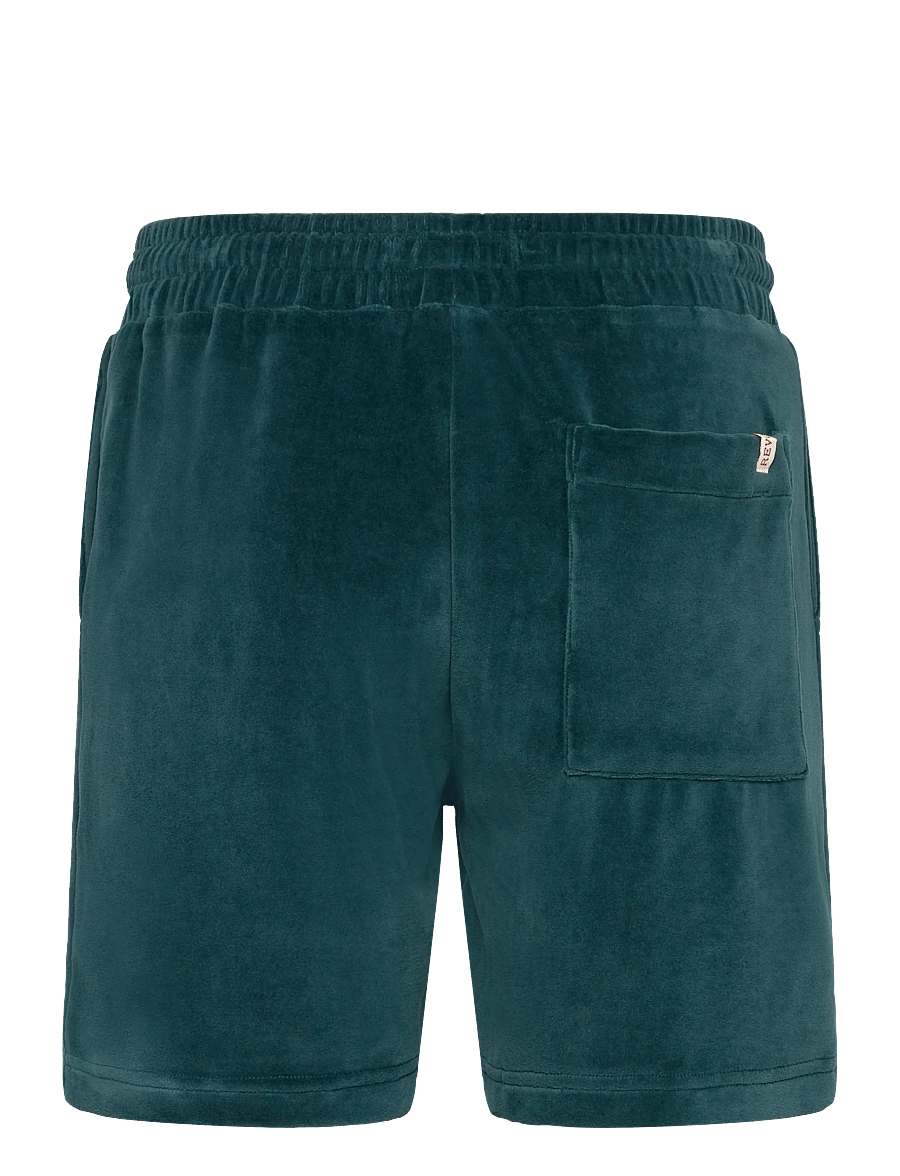 Revolution - Velour Shorts - sweatshorts - darkpetrol - 1