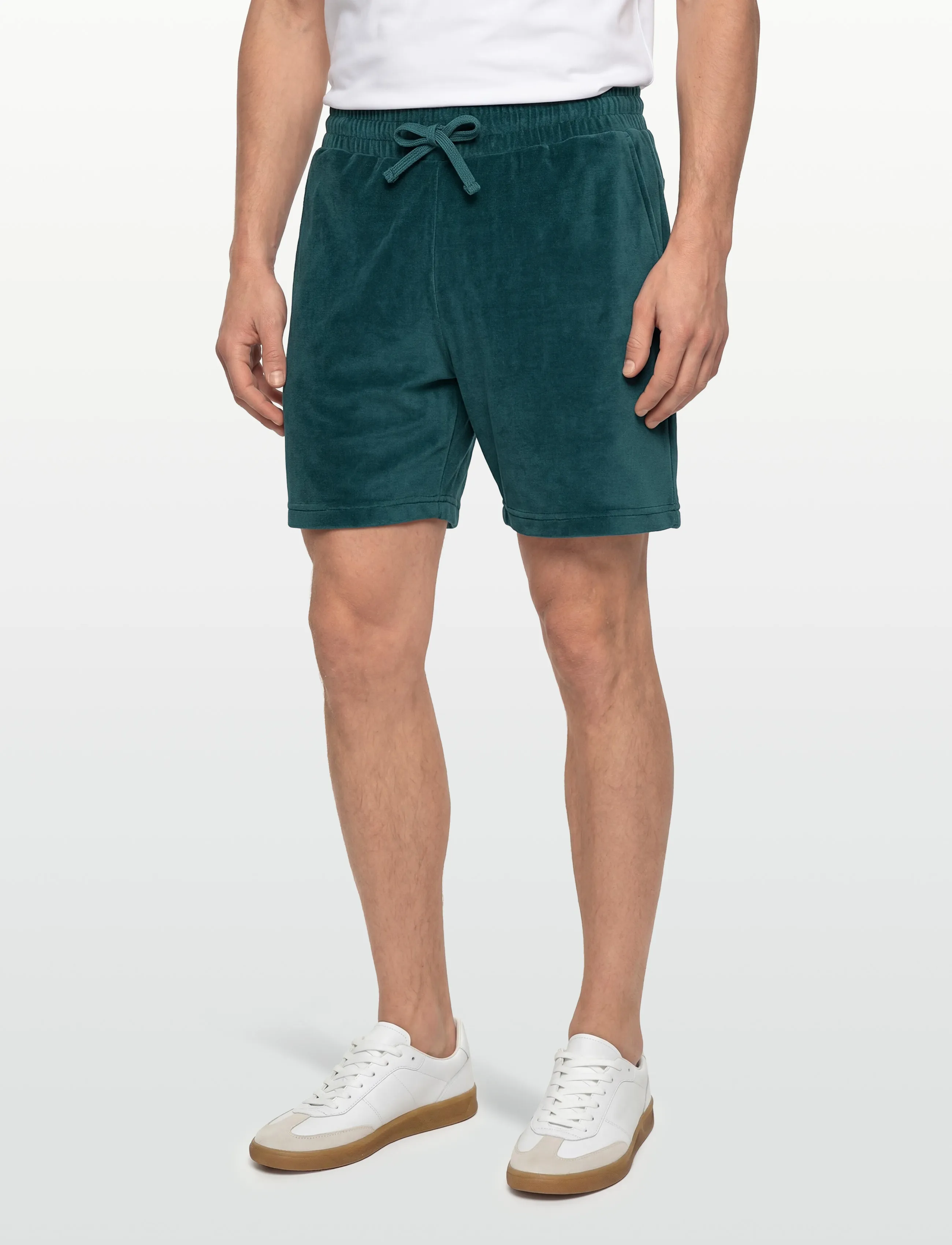 Revolution - Velour Shorts - herren - darkpetrol - 3