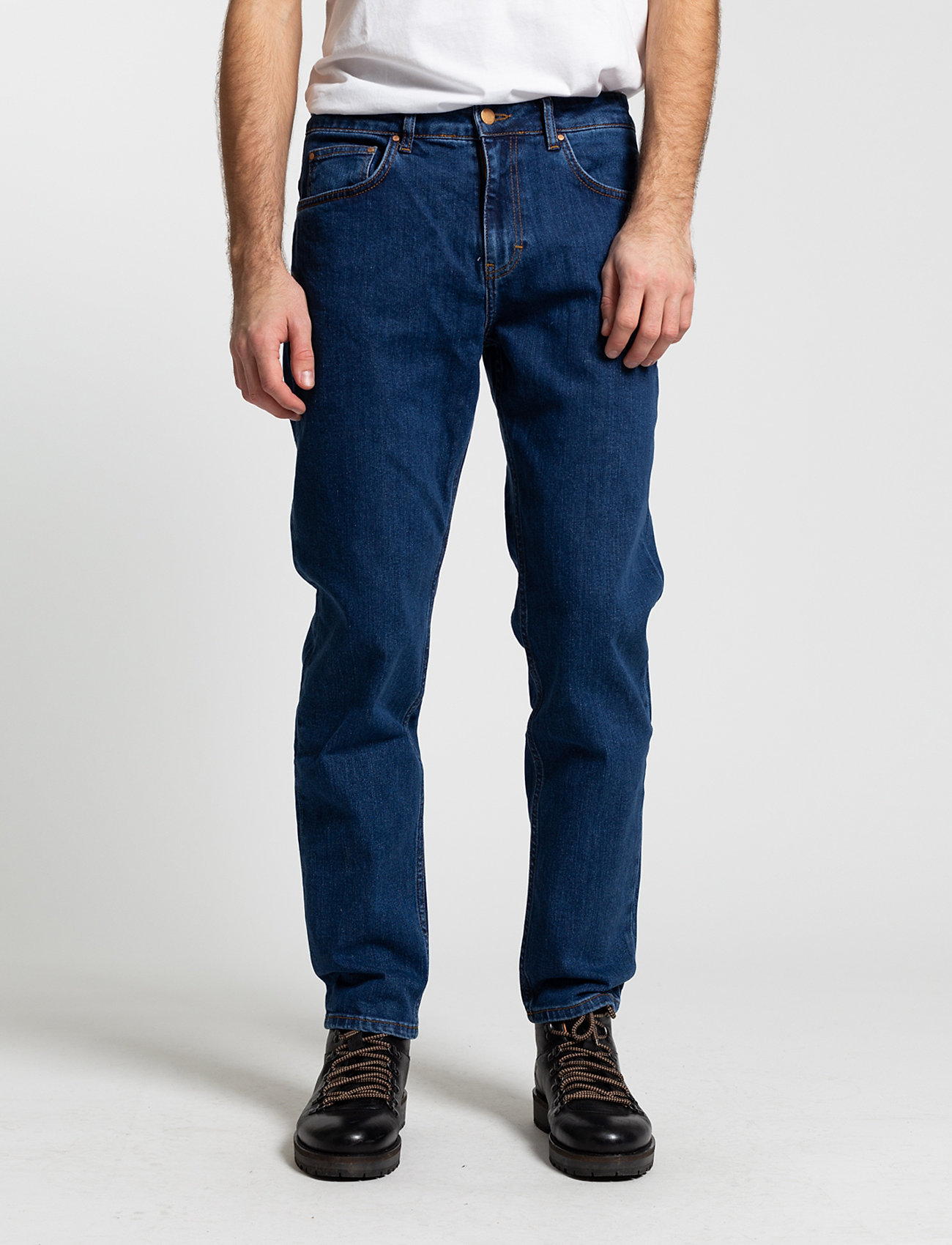 Revolution Rinsed Blue Loose Jeans, 30 x 32, Blau - Relaxed, Männerswear