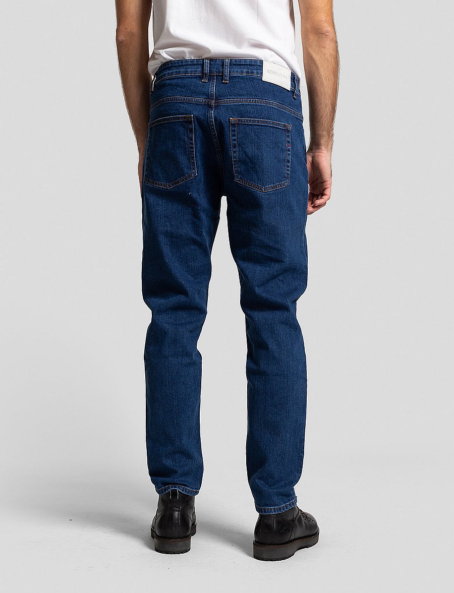 Revolution - Rinsed blue loose jeans - weite jeans - blue - 4