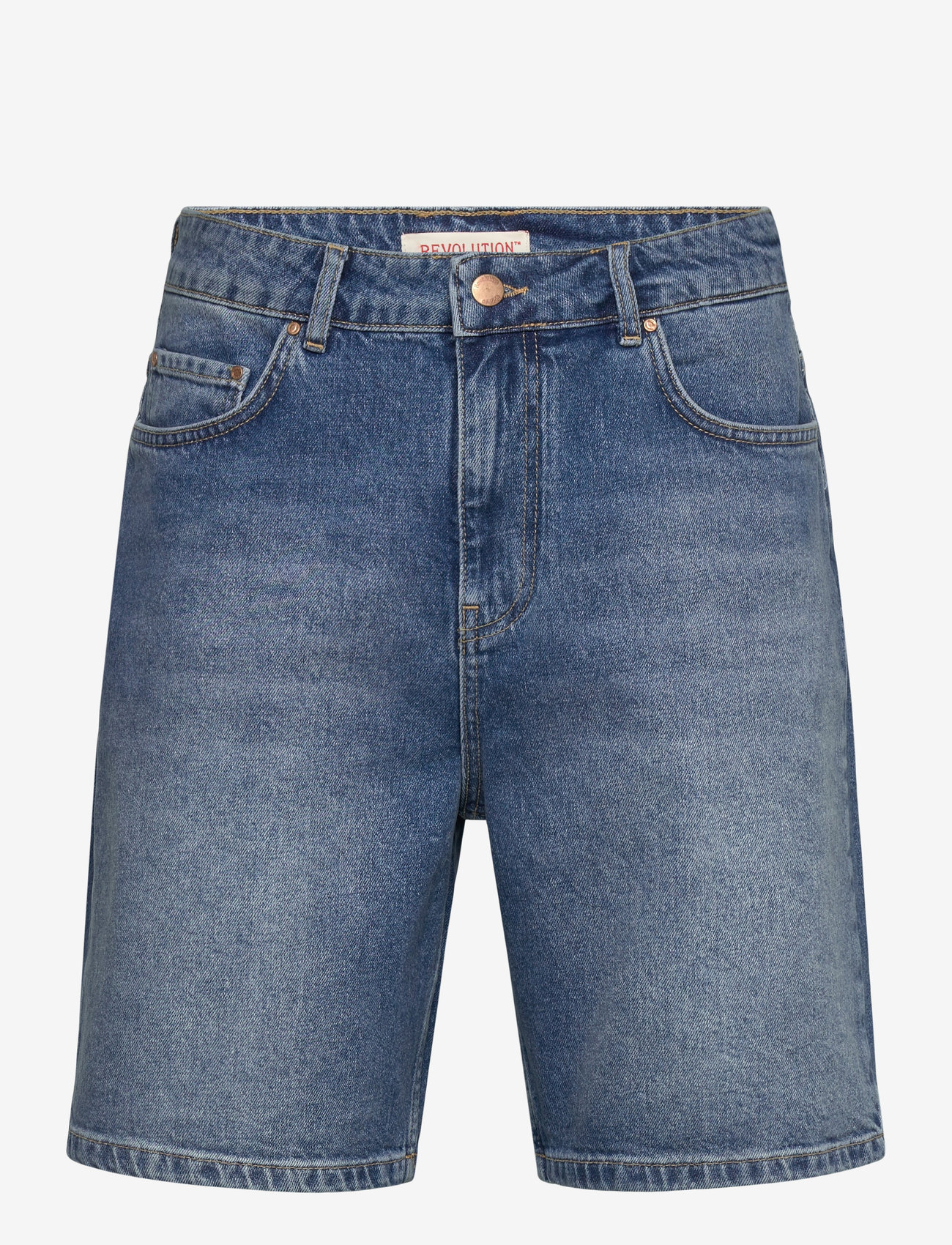 Revolution - Loose-fit Denim Shorts - jorts - blue - 0