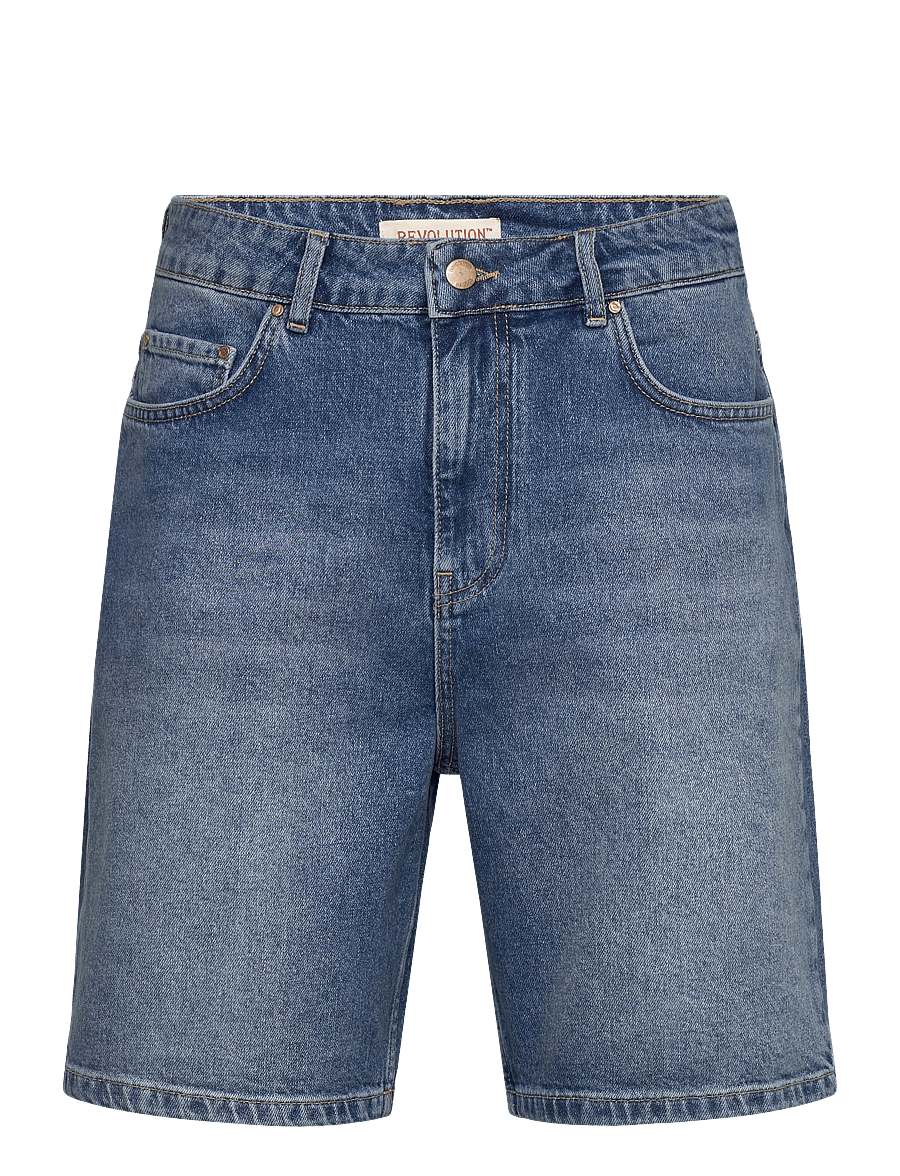 Revolution - Loose-fit Denim Shorts - short en jean - blue - 0