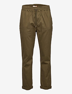 Loose trousers with vintage wash and elastic waist, Revolution