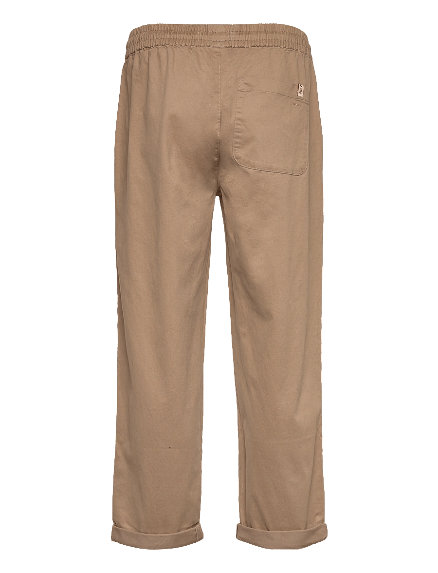 Revolution - Loose trousers with vintage wash and elastic waist - freizeithosen - darkkhaki - 2