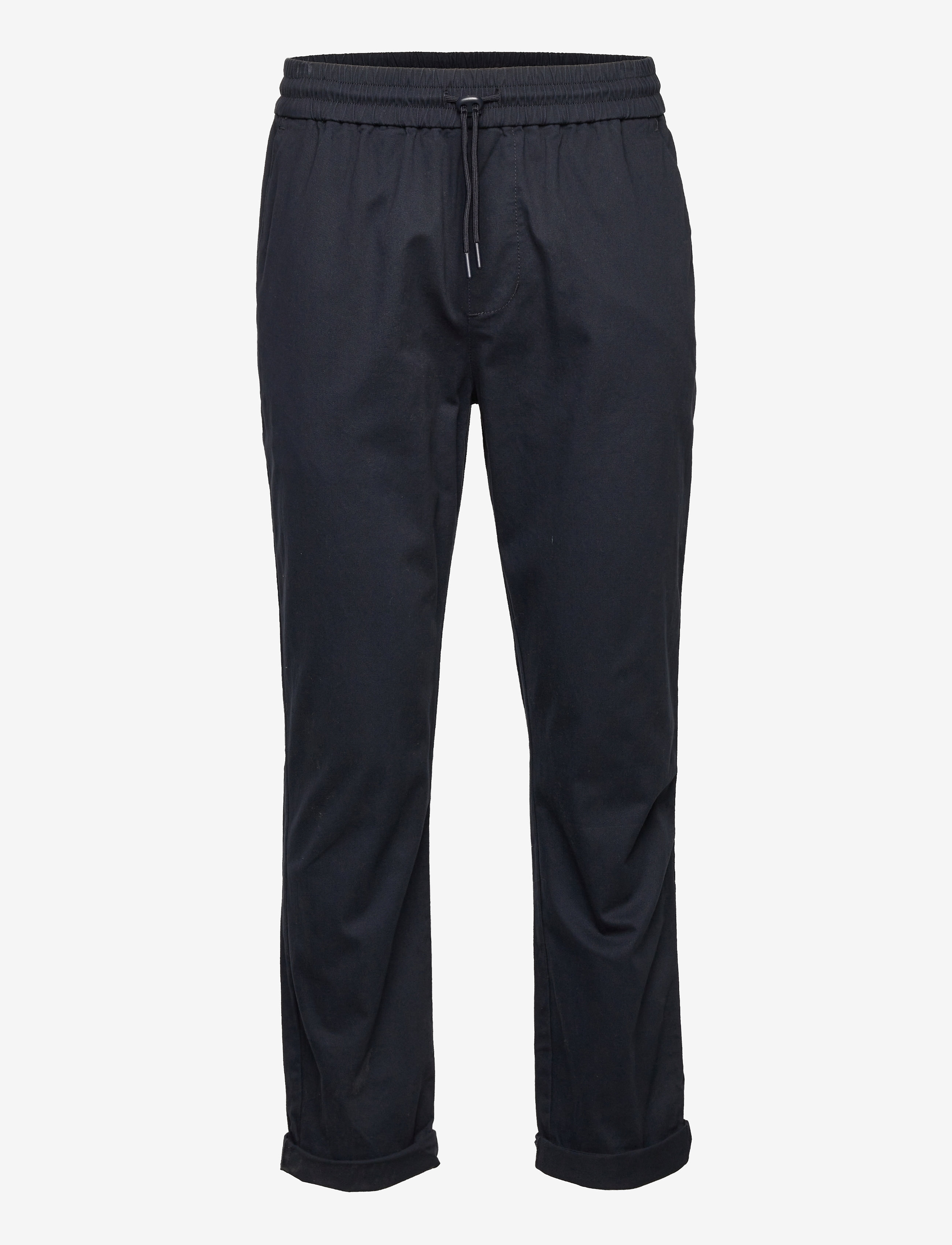 Revolution - Loose trousers with vintage wash and elastic waist - pantalons décontractés - navy - 1