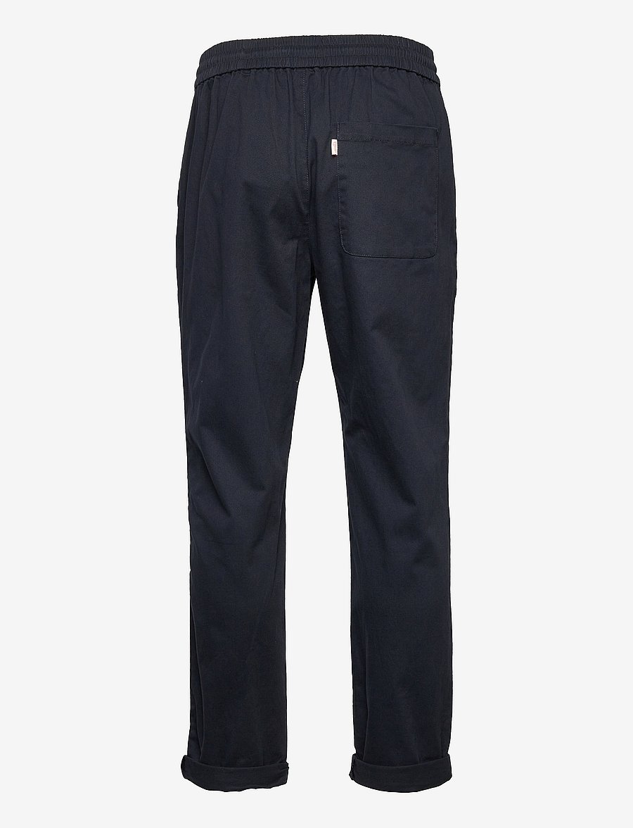 Revolution - Loose trousers with vintage wash and elastic waist - casual trousers - navy - 2