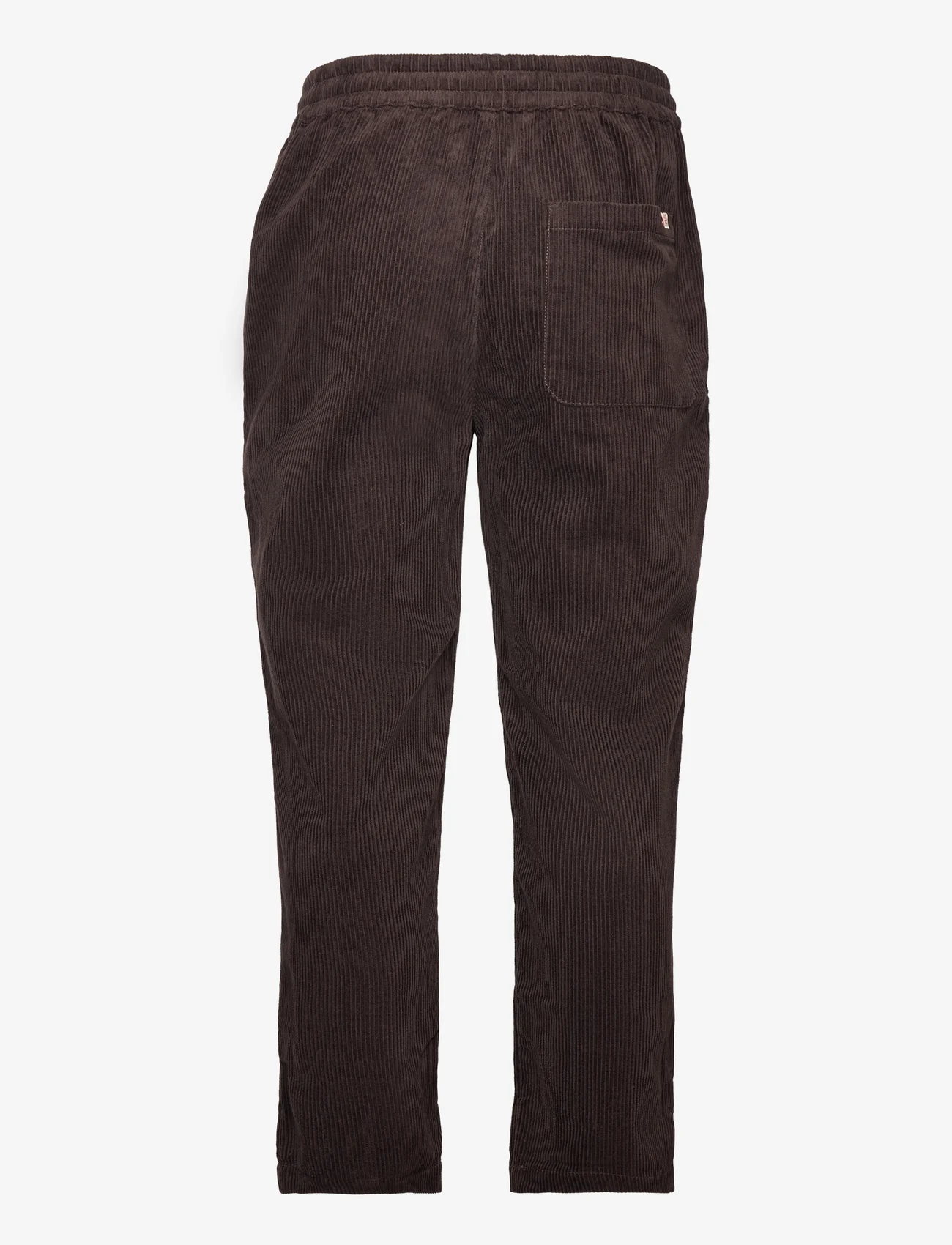 Revolution - Casual Trousers - casual byxor - darkbrown - 1
