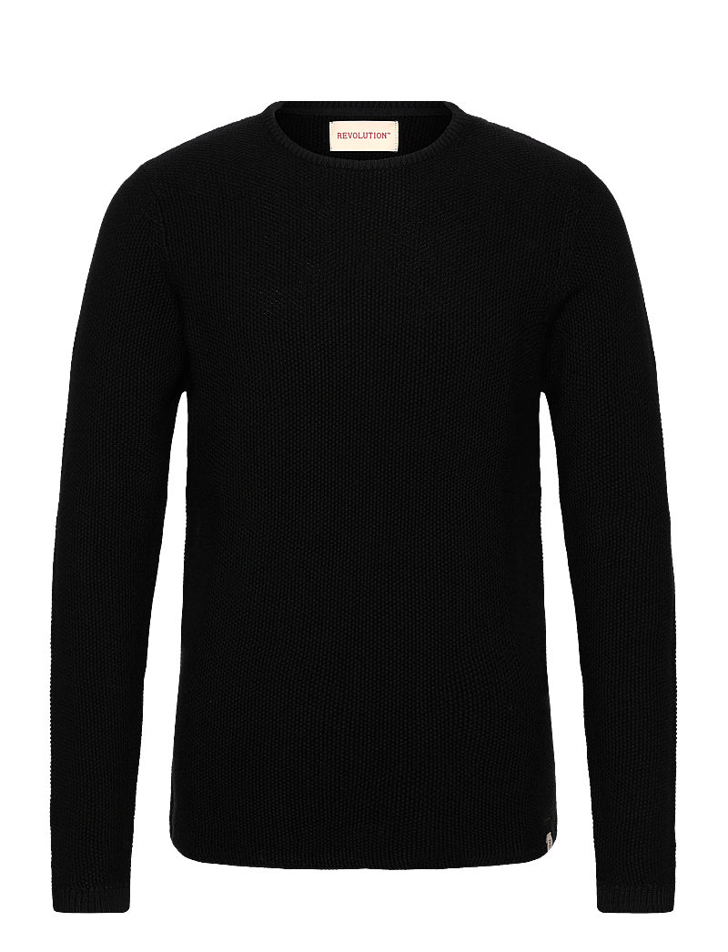 Revolution - Knit Sweater - Ümmarguse kaelusega kudumid - black - 0
