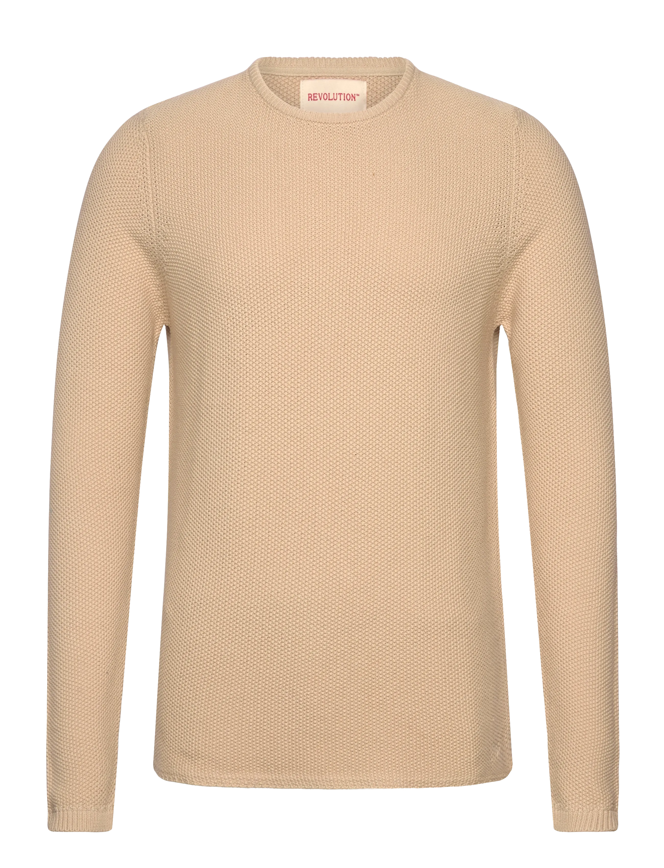 REVOLUTION Knit Pullover Beige - XL - Herren