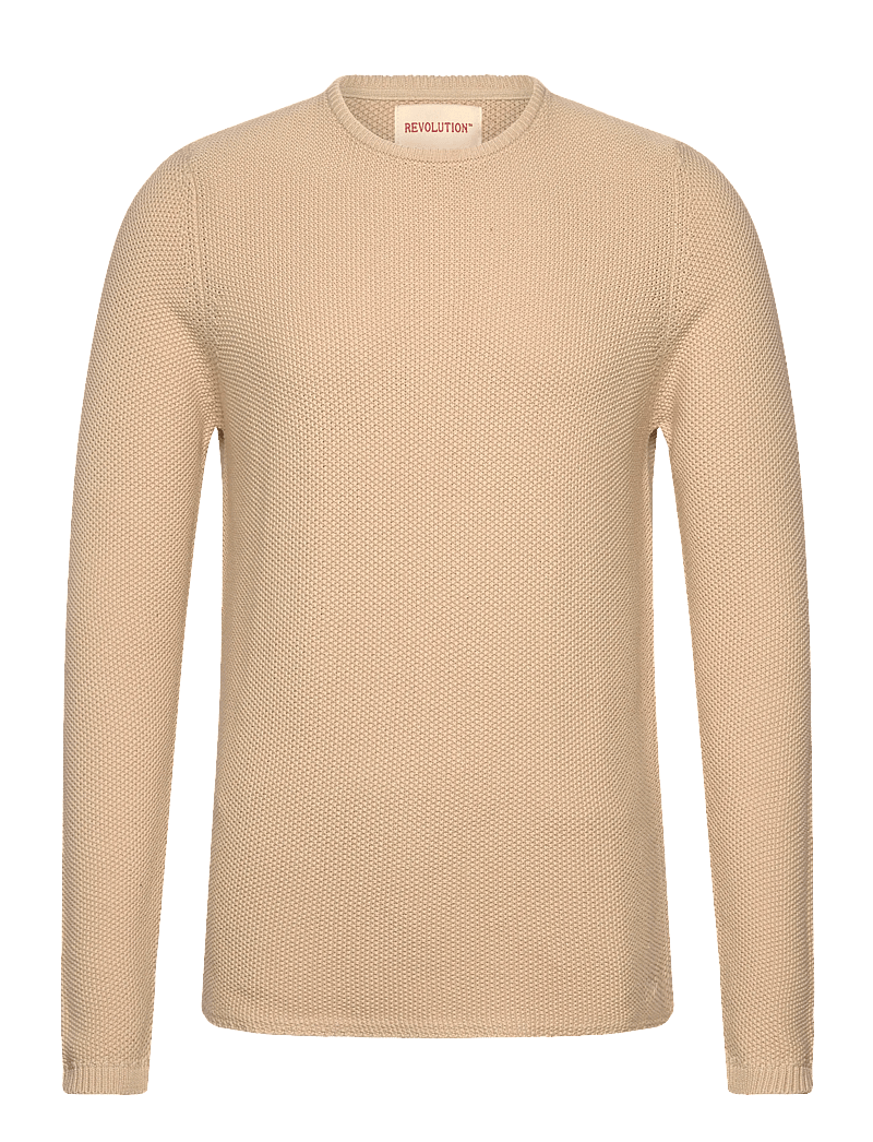 Revolution - Knit Sweater - adījumi ar apaļu kakla izgriezumu - offwhite - 0