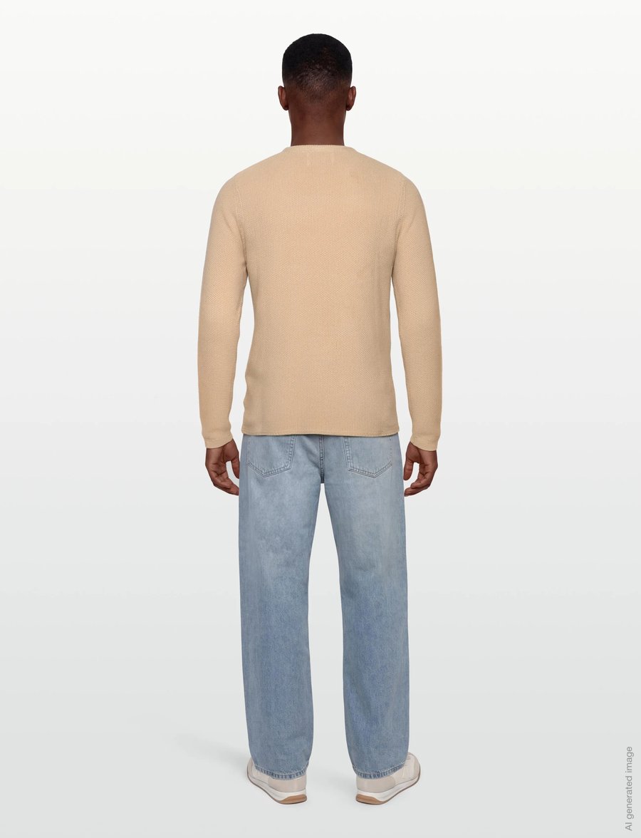 Revolution - Knit Sweater - Ümara kaelusega - offwhite - 4