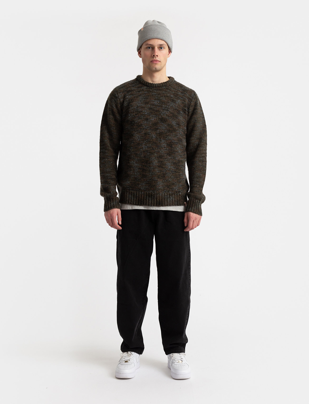 Revolution - Knit Sweater - trøjer - army - 3
