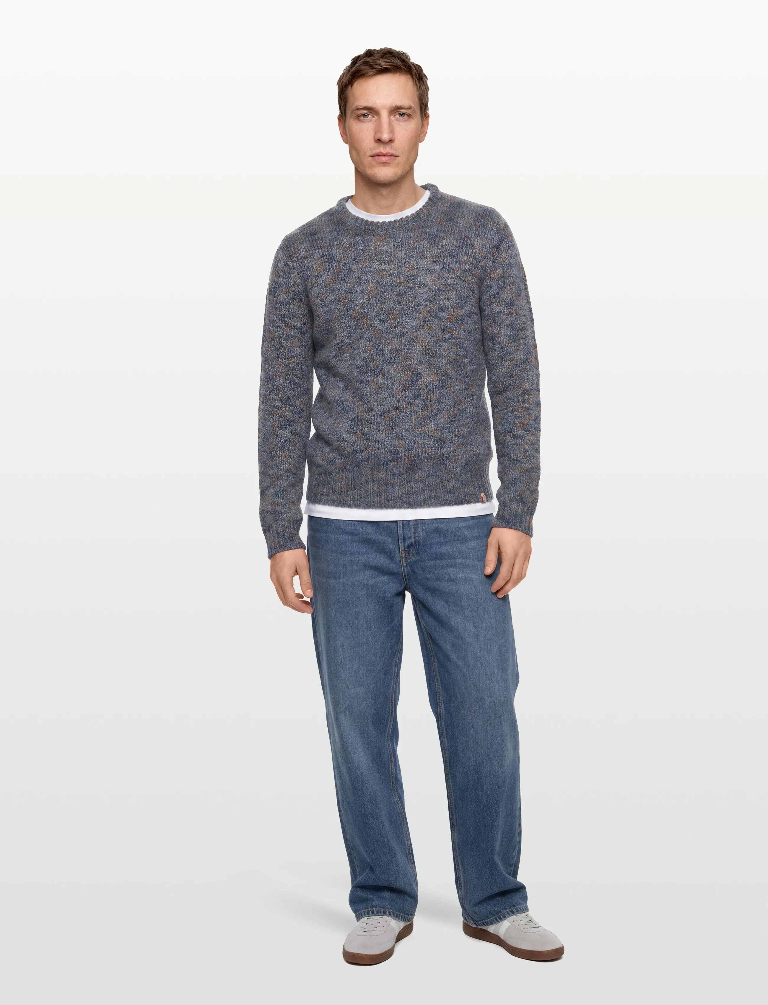 Revolution Structured Knit, XXL, Knitwear, Blau - Round Necks, Männerswear