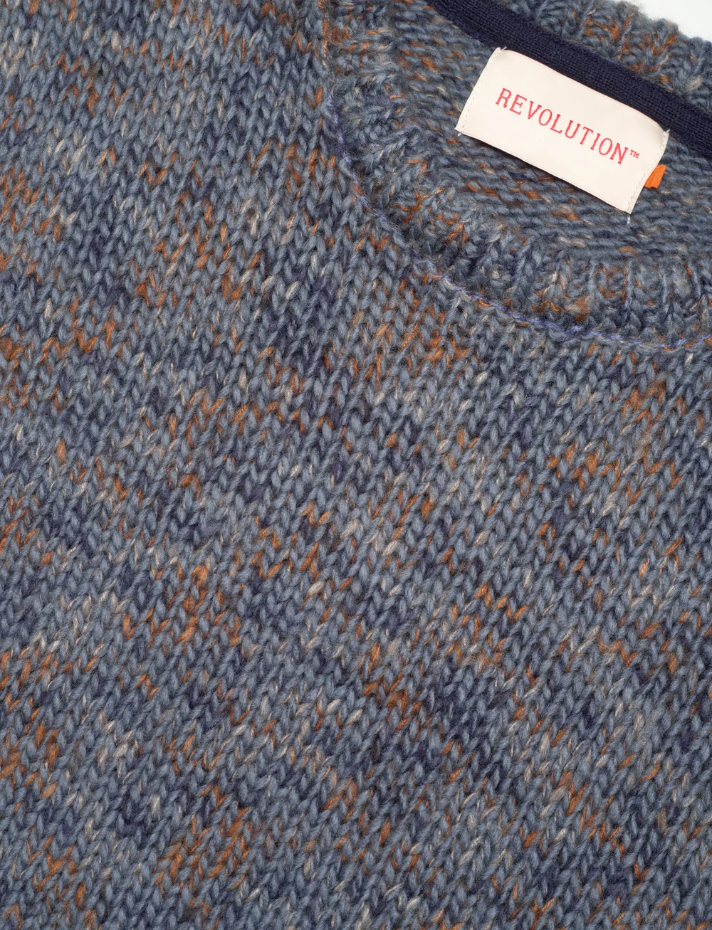 Revolution - Knit Sweater - rundhalsad - blue - 2
