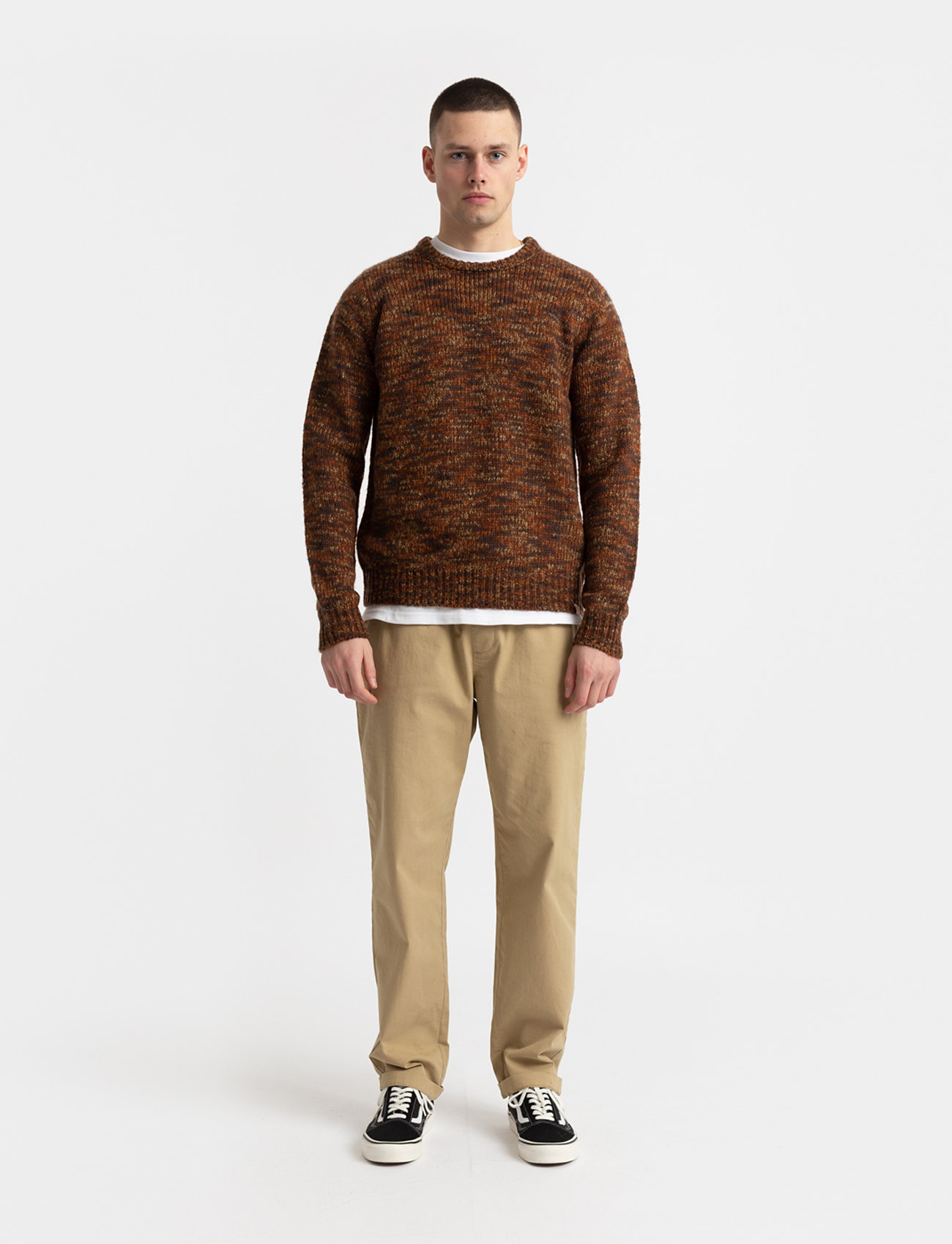 Revolution - Knit Sweater - trøjer - darkbrown - 3