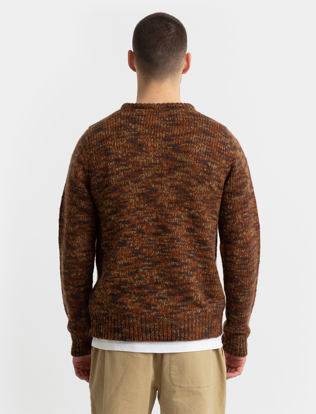 Revolution - Knit Sweater - trøjer - darkbrown - 4