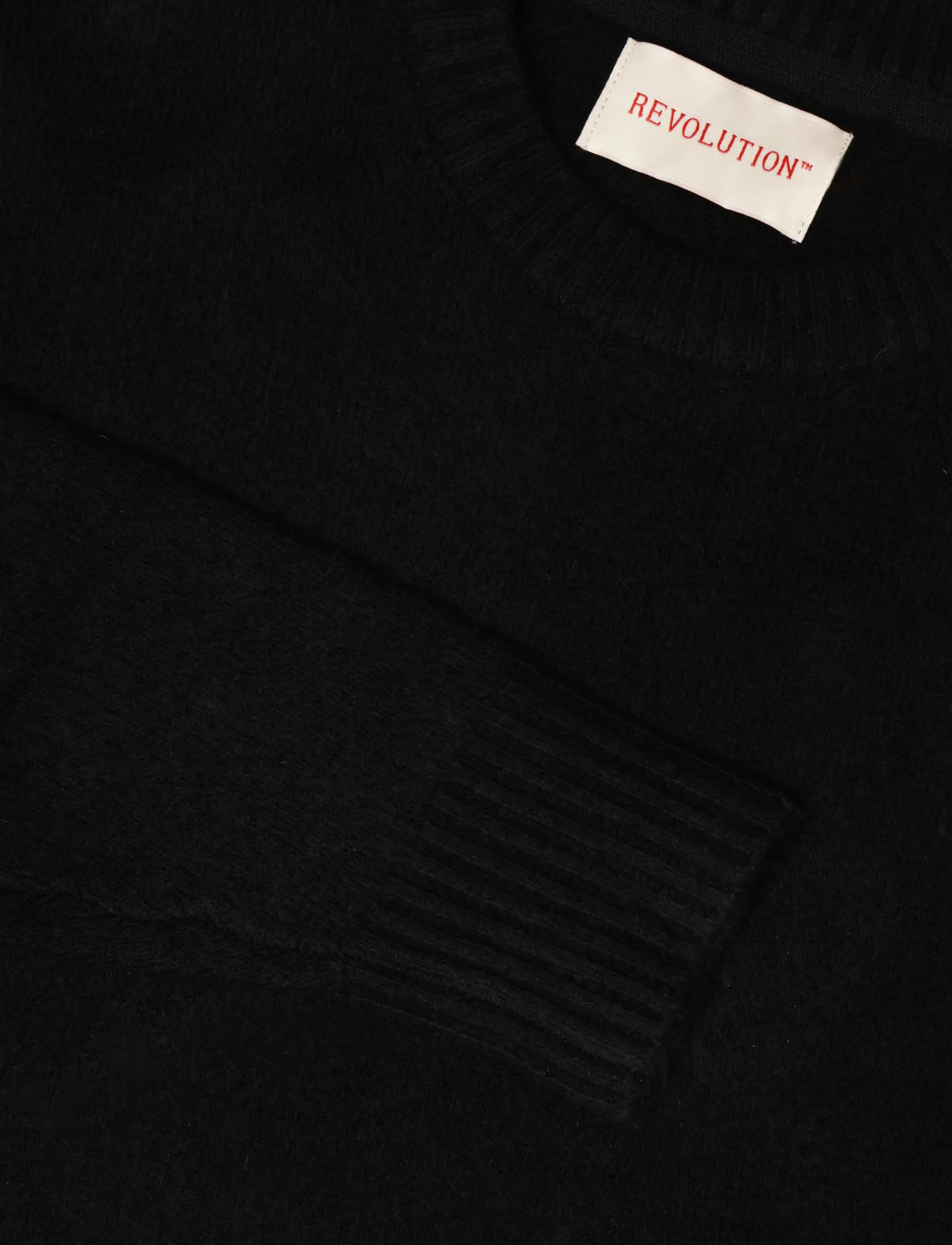 Revolution - Knit Sweater - rund hals - black - 2