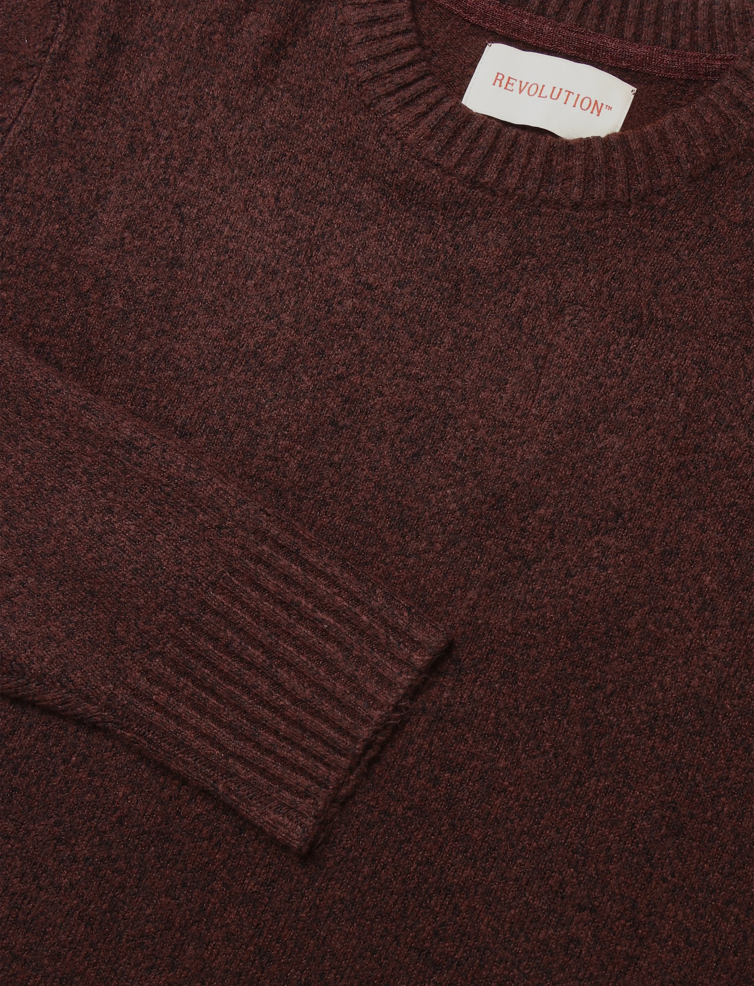 Revolution - Knit Sweater - rundhals - burgundy - 2