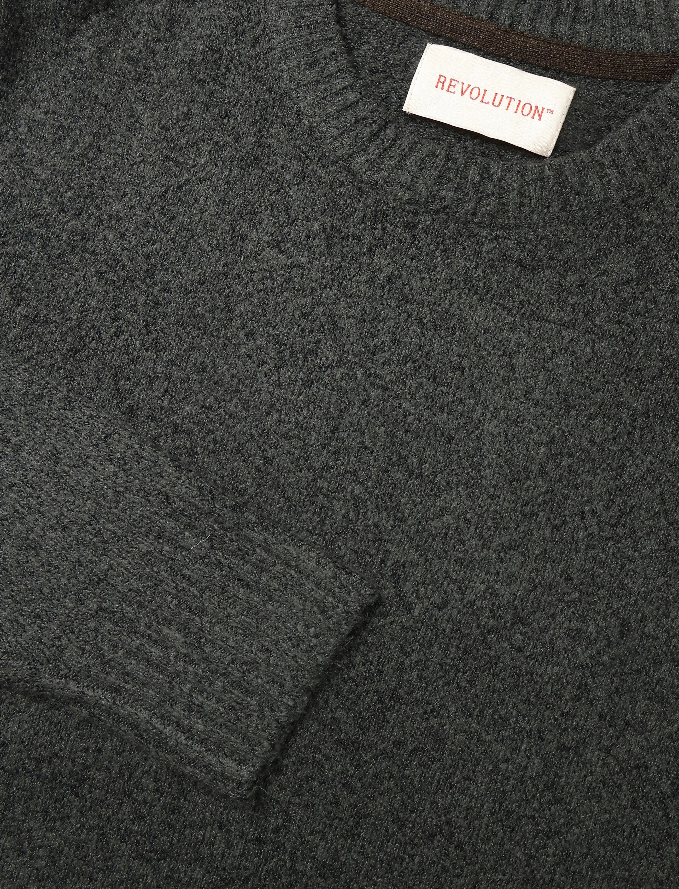 Revolution - Knit Sweater - rundhals - darkgrey - 2