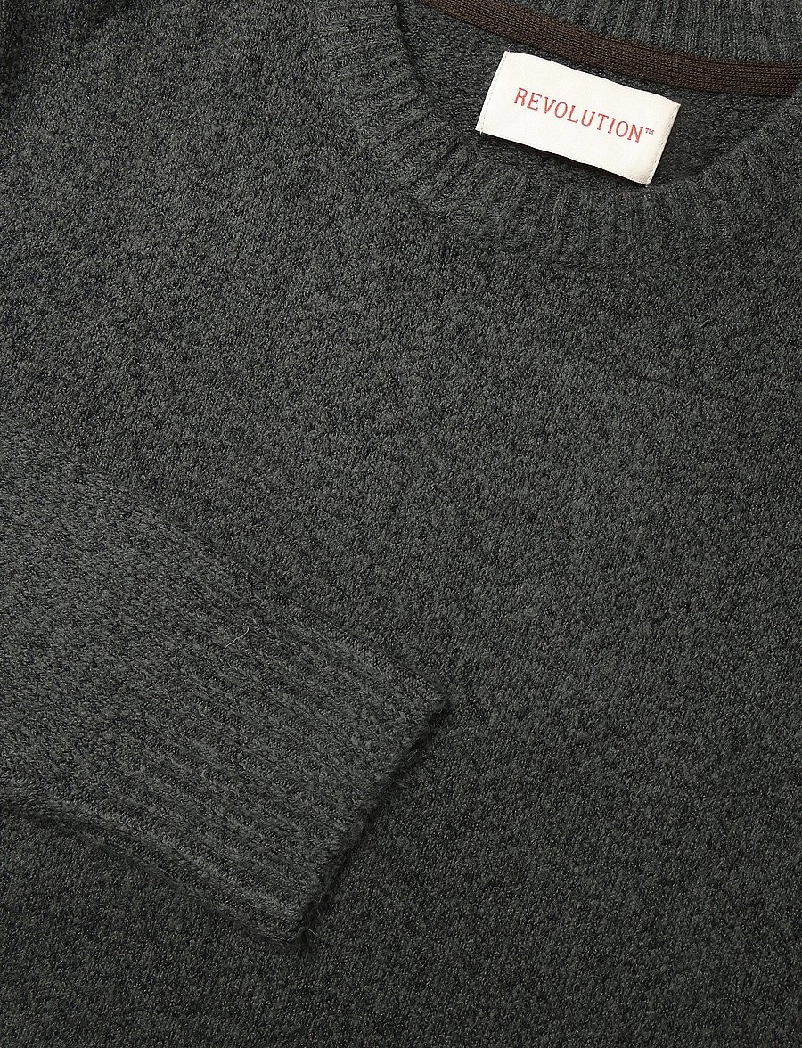 Revolution - Knit Sweater - rundhals - darkgrey - 2