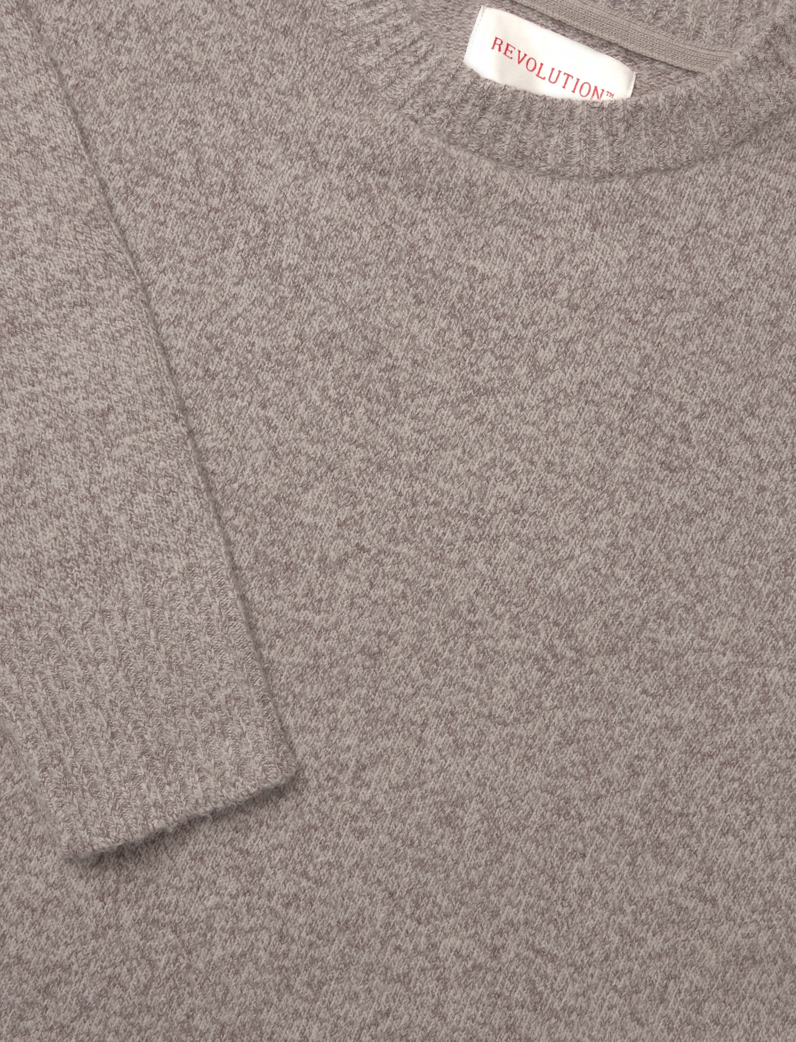 Revolution - Knit Sweater - round necks - offwhite - 2