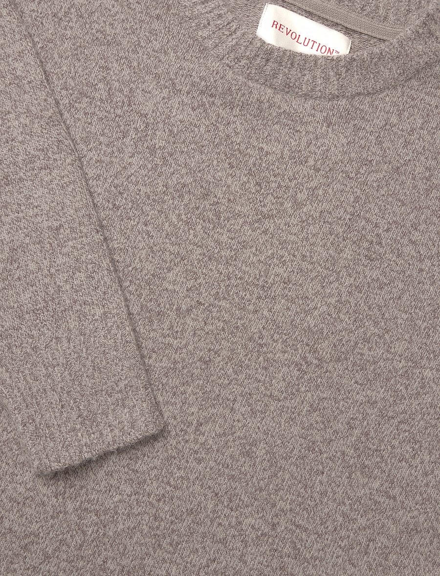 Revolution - Knit Sweater - round necks - offwhite - 2