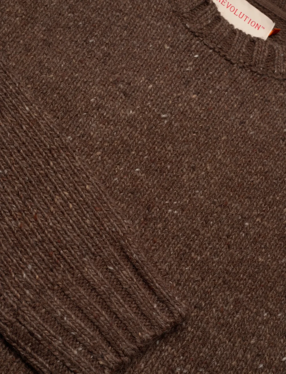Revolution - Knit Sweater - round necks - brown - 2