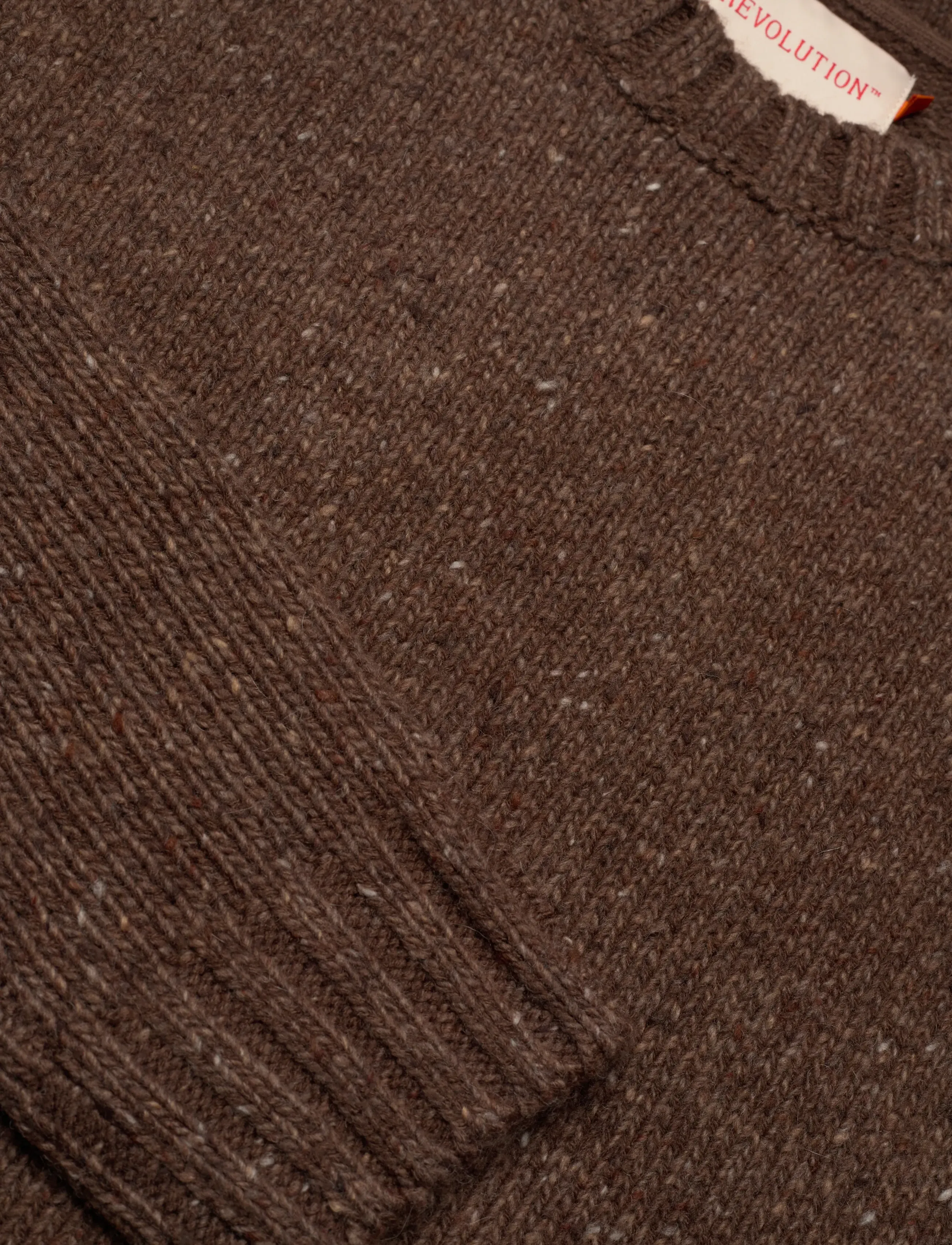 Revolution - Knit Sweater - trøjer - brown - 2