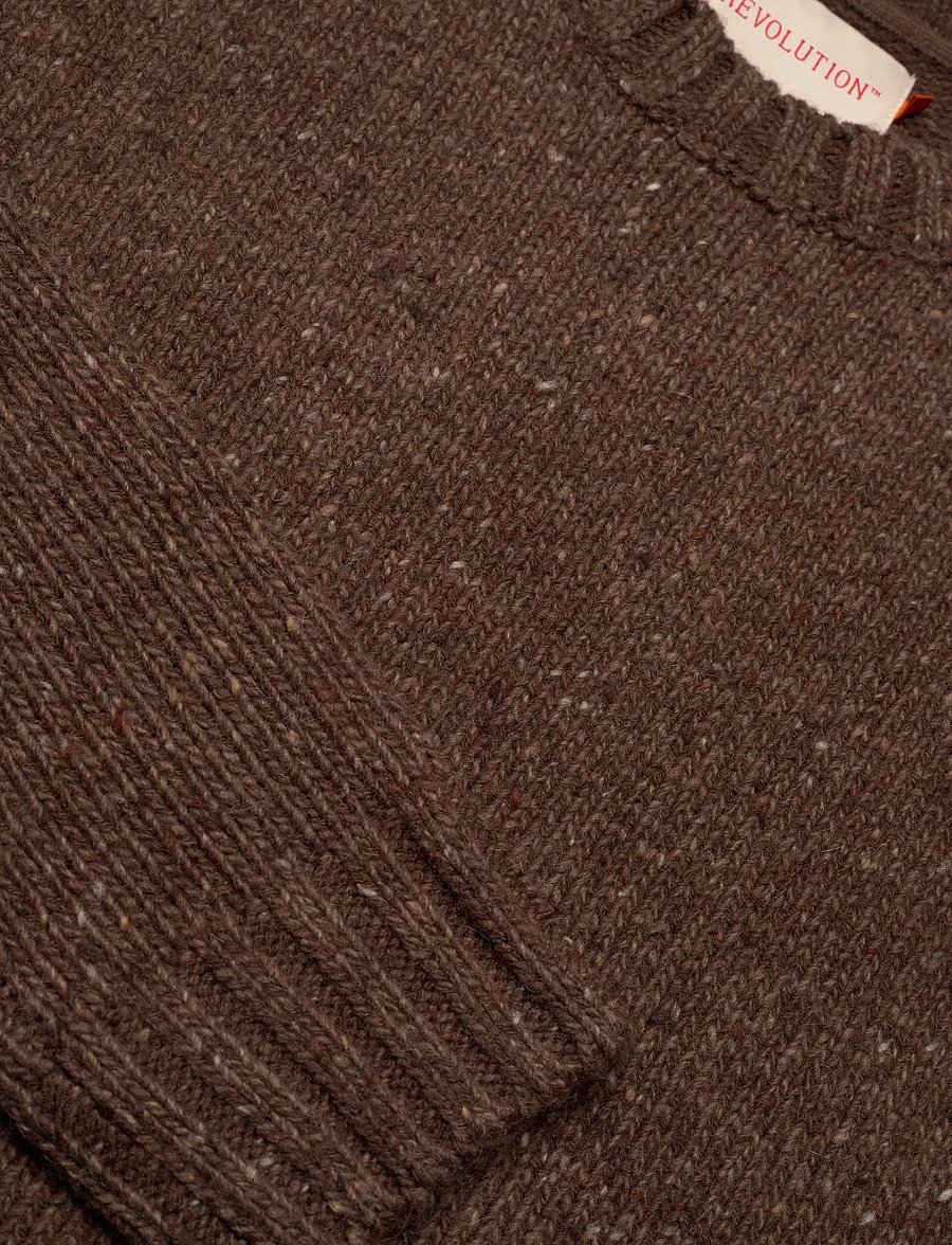 Revolution - Knit Sweater - rundhals - brown - 2