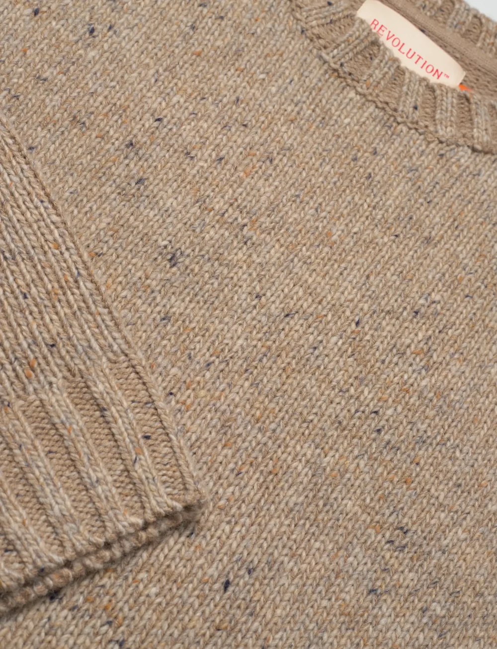 Revolution - Knit Sweater - rundhalsad - offwhite - 2