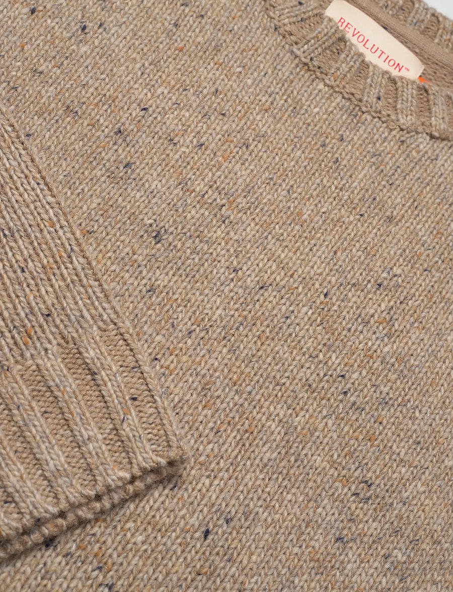 Revolution - Knit Sweater - rundhalsad - offwhite - 2