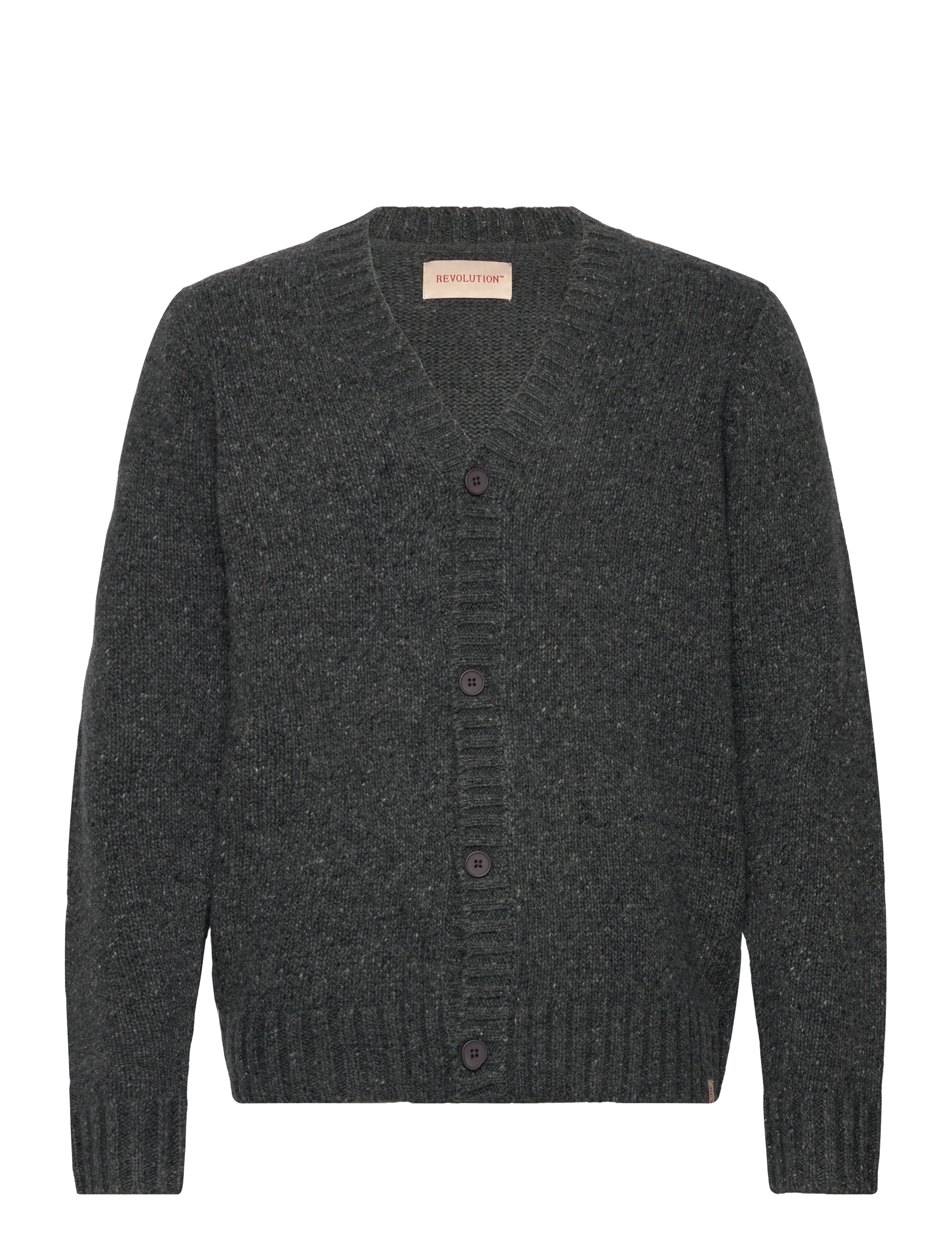 REVOLUTION Knit Cardigan Grau - S - Herren