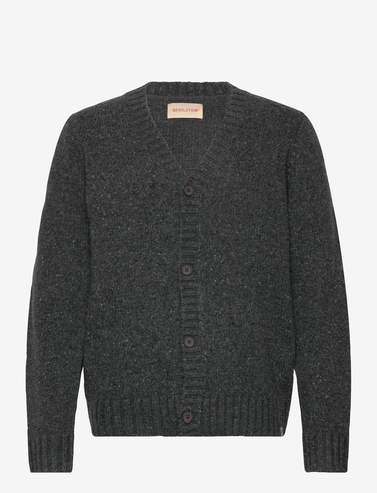 Revolution - Knit Cardigan - koftor - black - 0