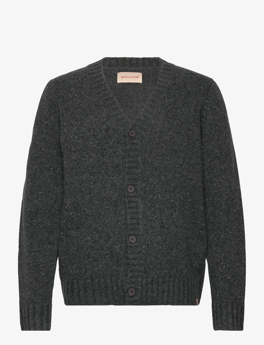 Revolution - Knit Cardigan - koftor - black - 0