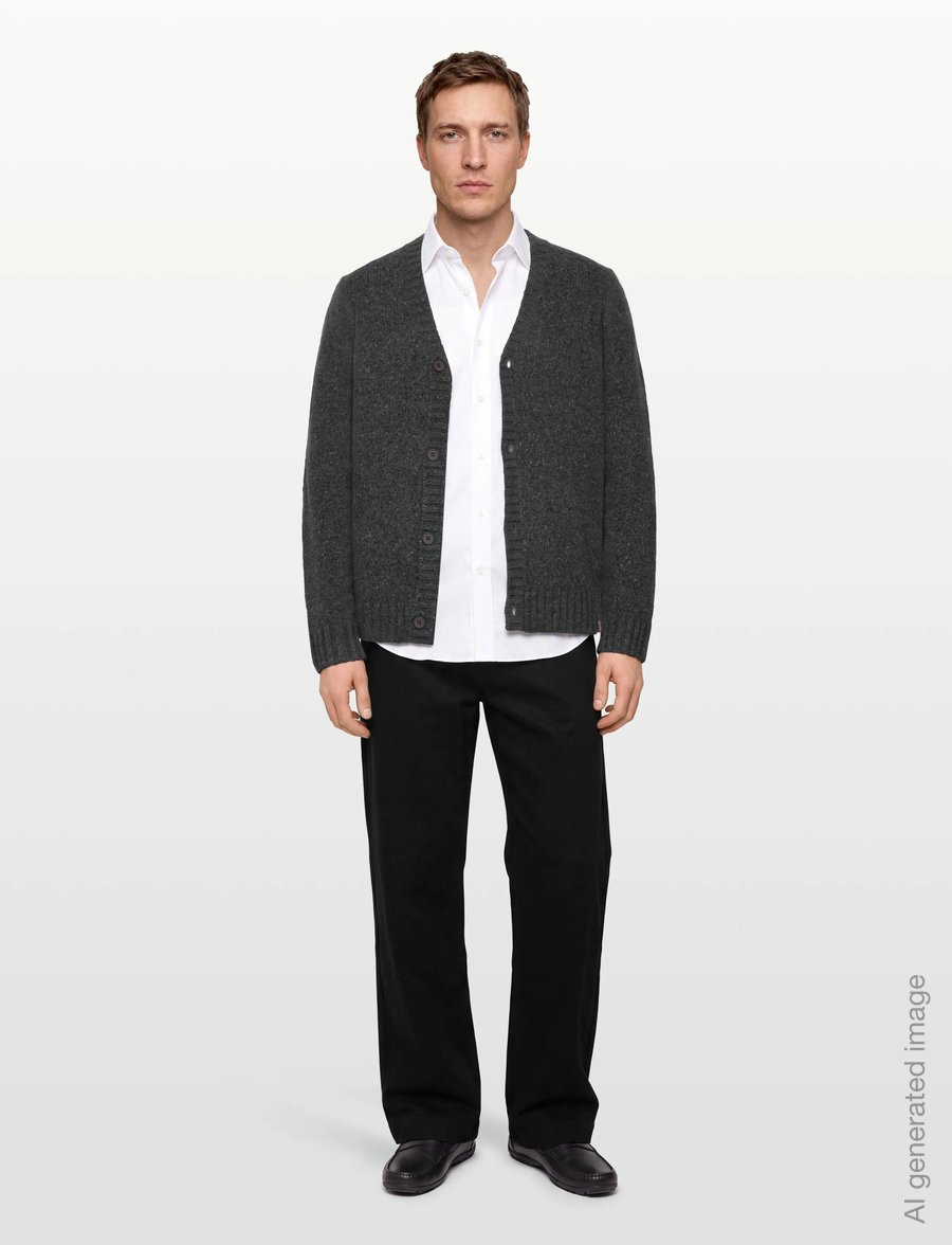 Revolution - Knit Cardigan - strickjacken - black - 0