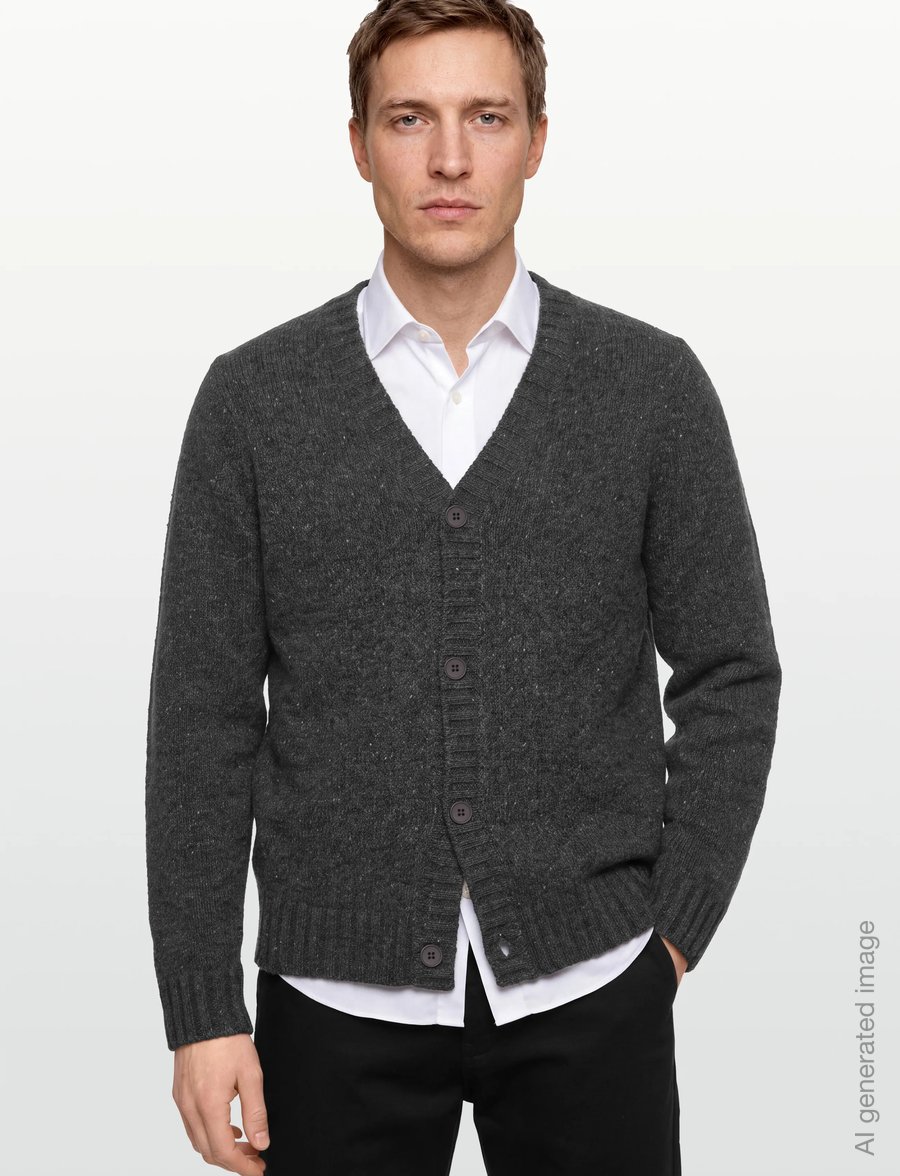 Revolution - Knit Cardigan - strickjacken - black - 3