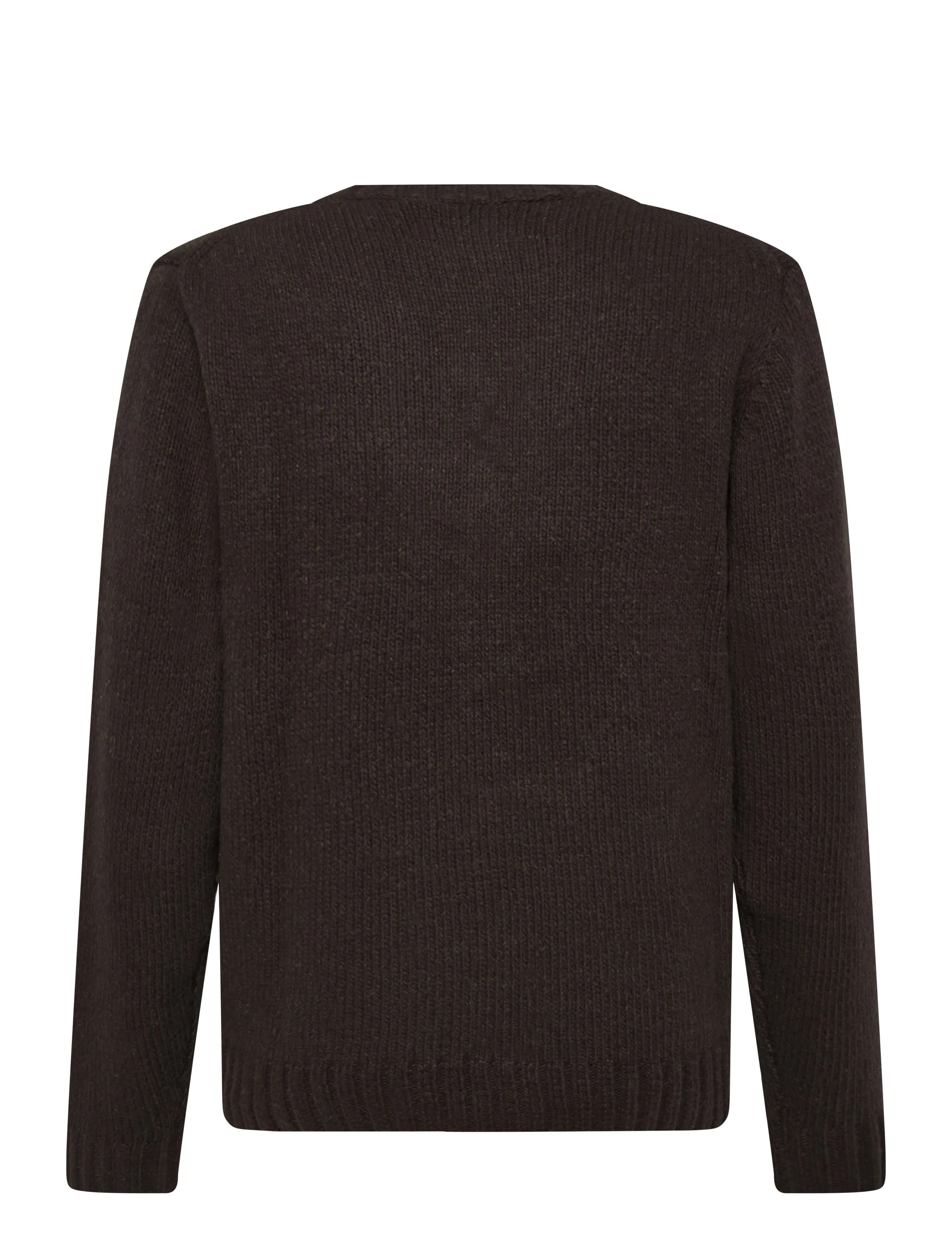 Revolution - Knit Cardigan - cardigans - darkbrown - 1