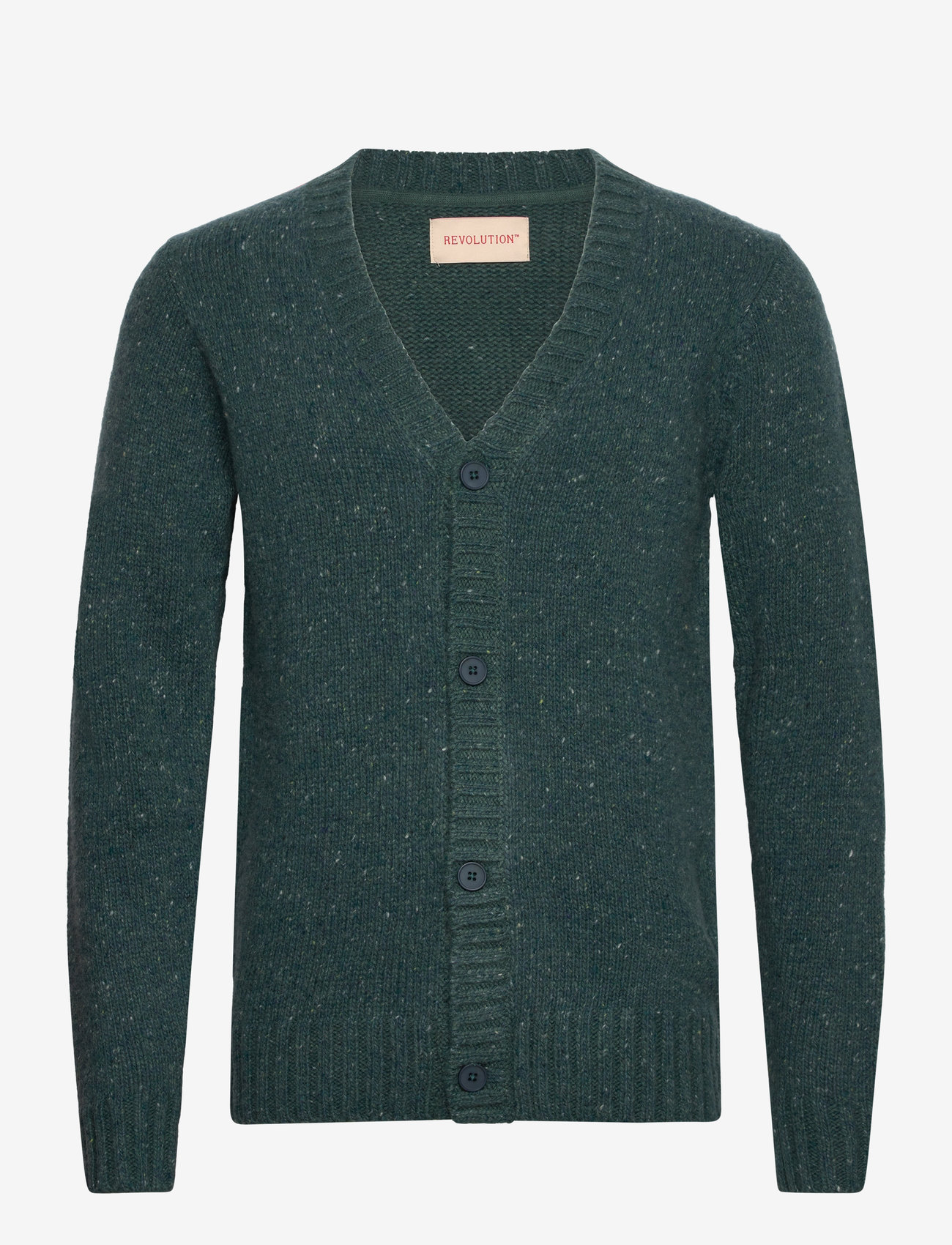 Revolution - Knit Cardigan - cardigans - darkpetrol - 0